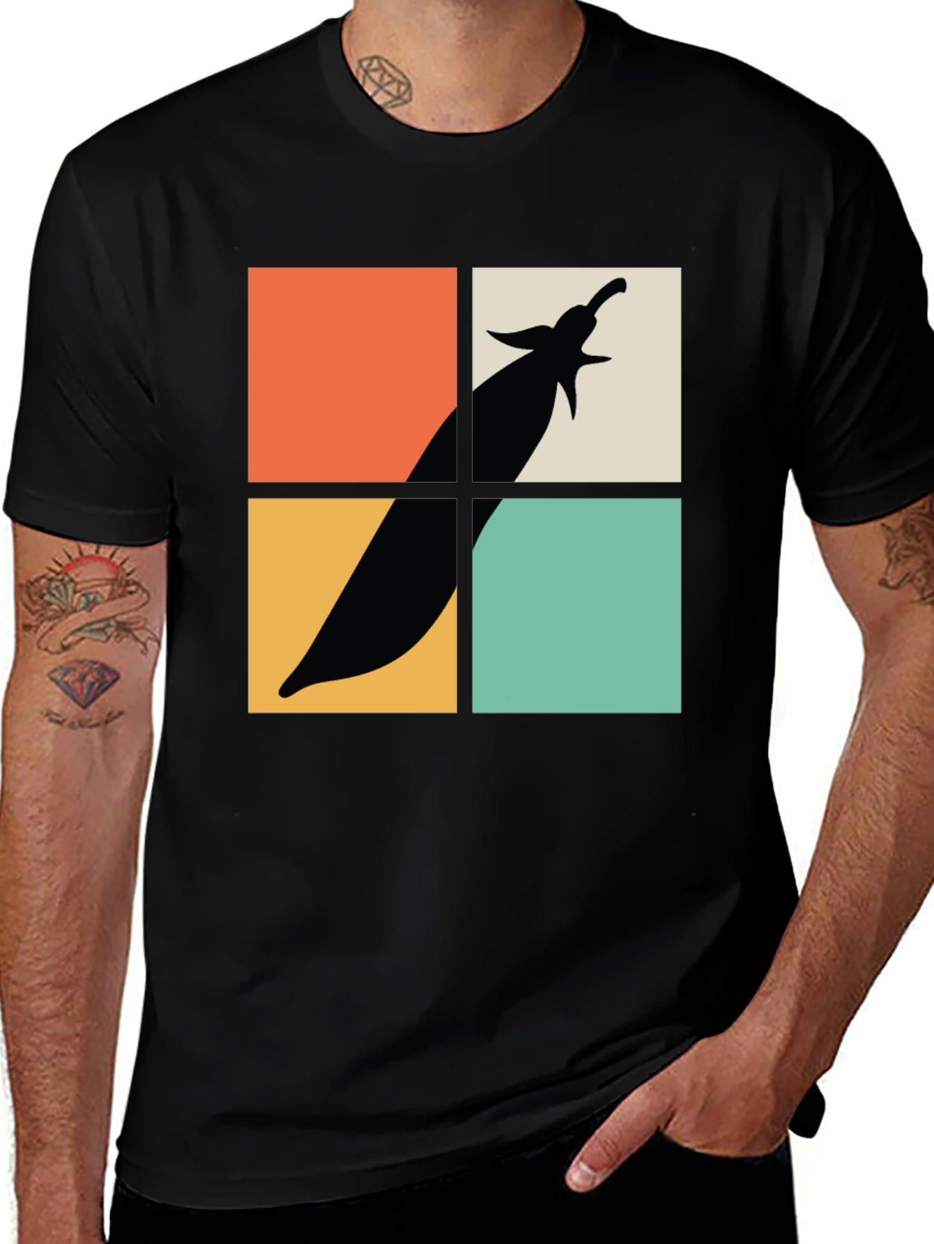 Retro Eggplant Graphic Tee - Soft Cotton Comfort