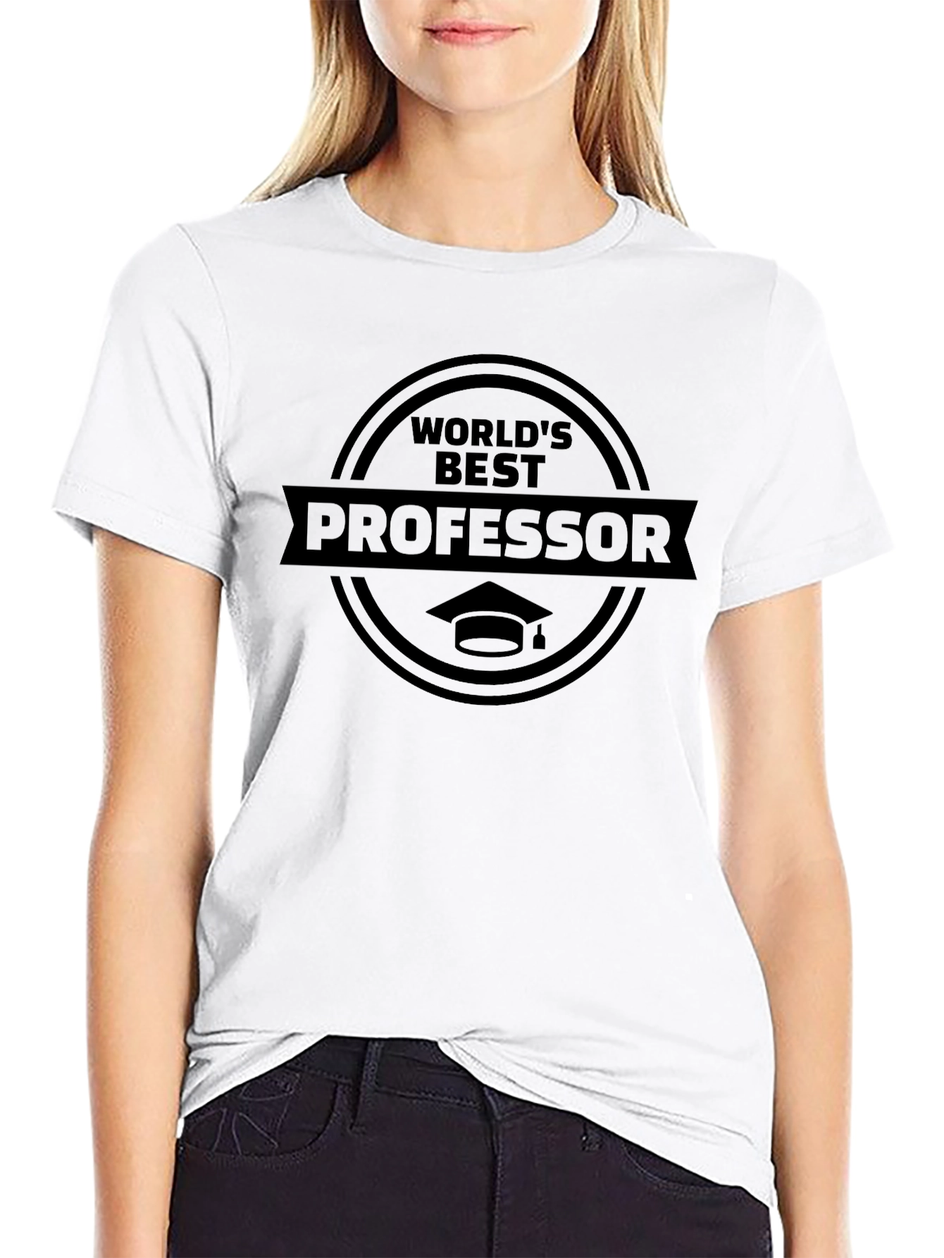 Worlds Best Professor T-Shirt - Graduation Gift