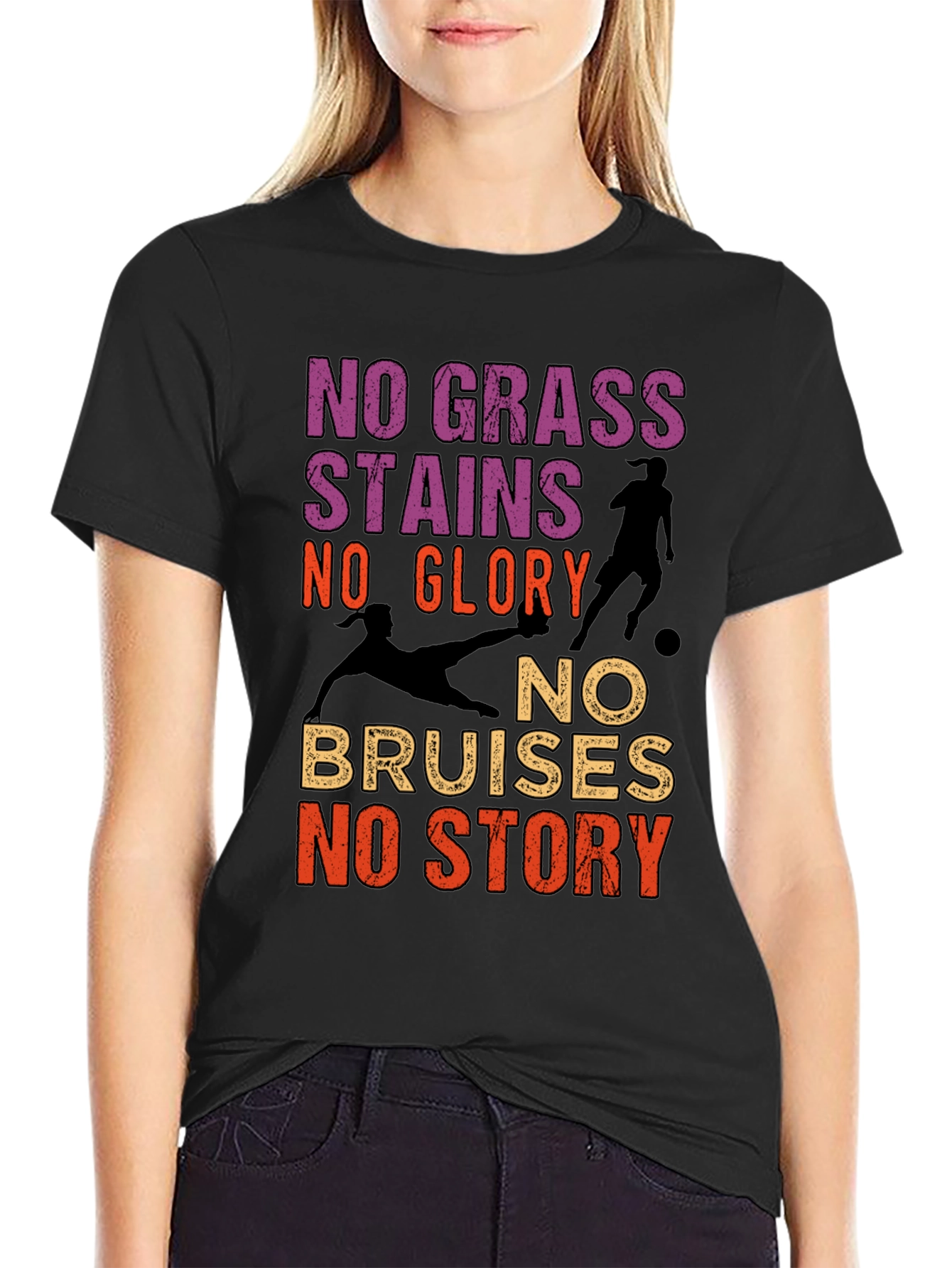 No Grass Stains No Glory Soccer T-Shirt