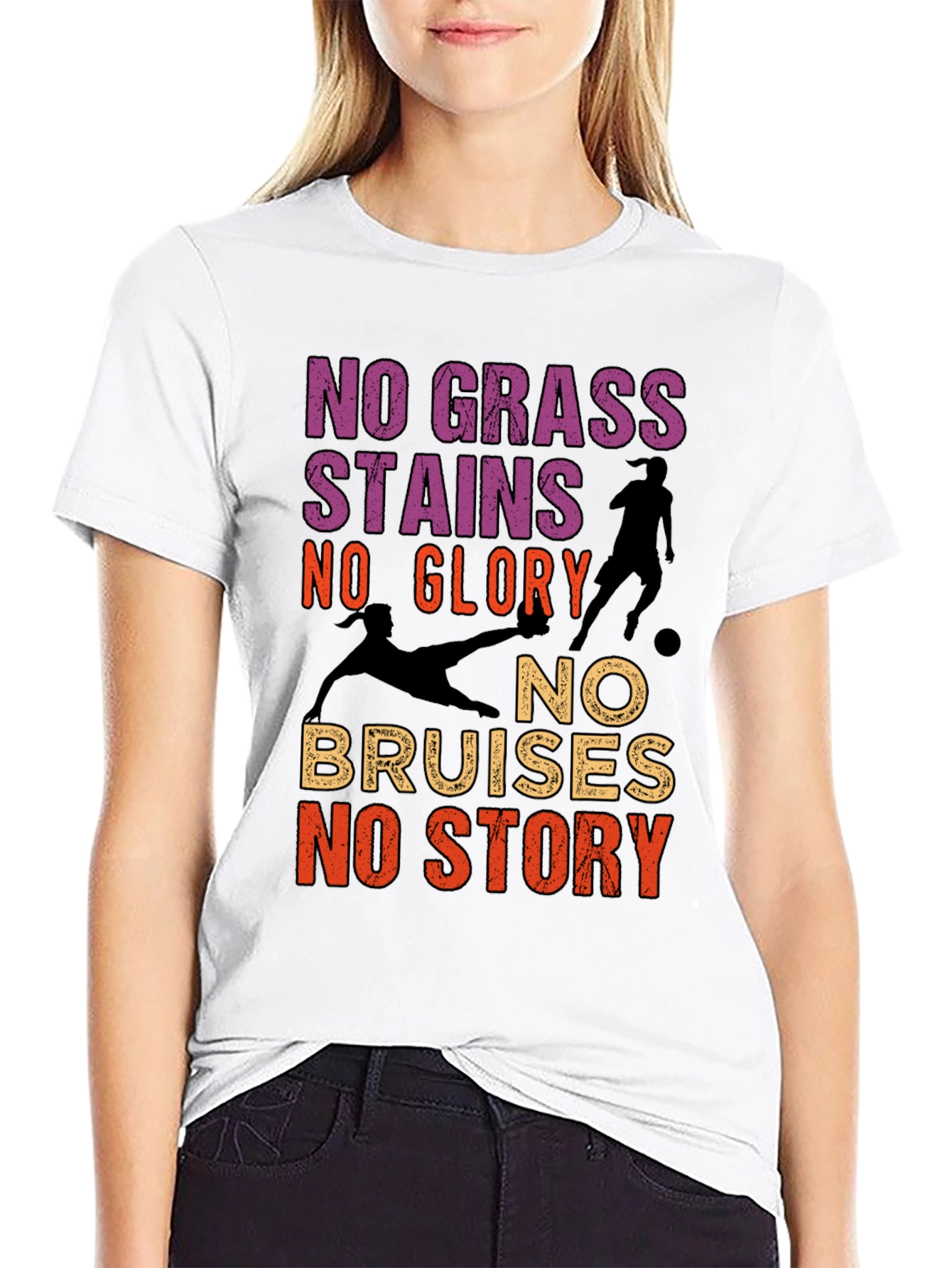 No Grass Stains No Glory Soccer T-Shirt