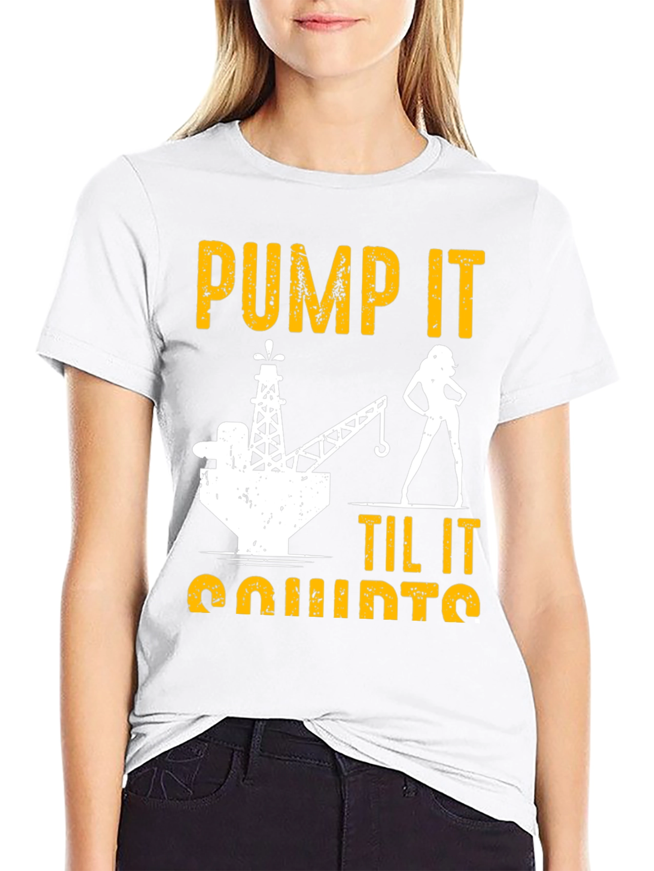 Pump It Til It Quirts Black T-Shirt