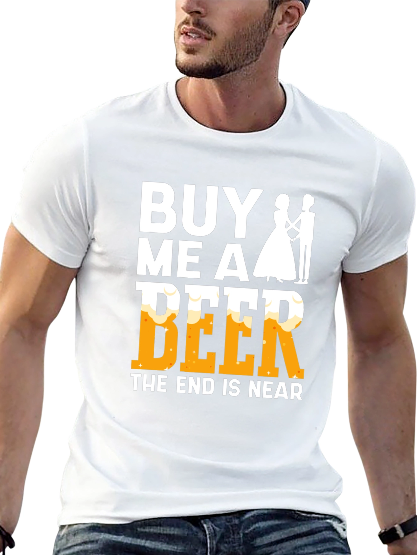 Buy Me A Beer - Funny Wedding T-Shirt