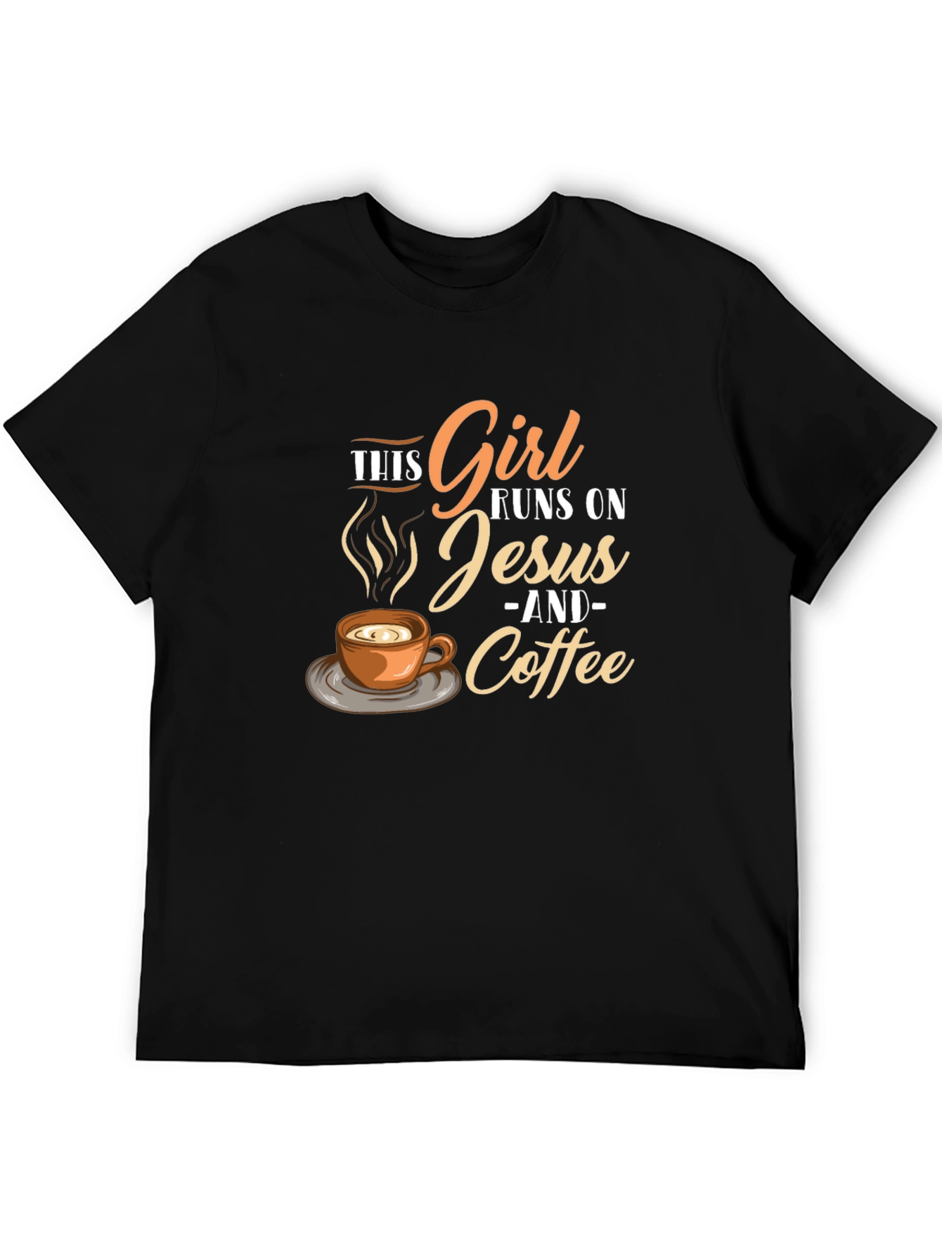 Girl Runs on Jesus and Coffee T-Shirt