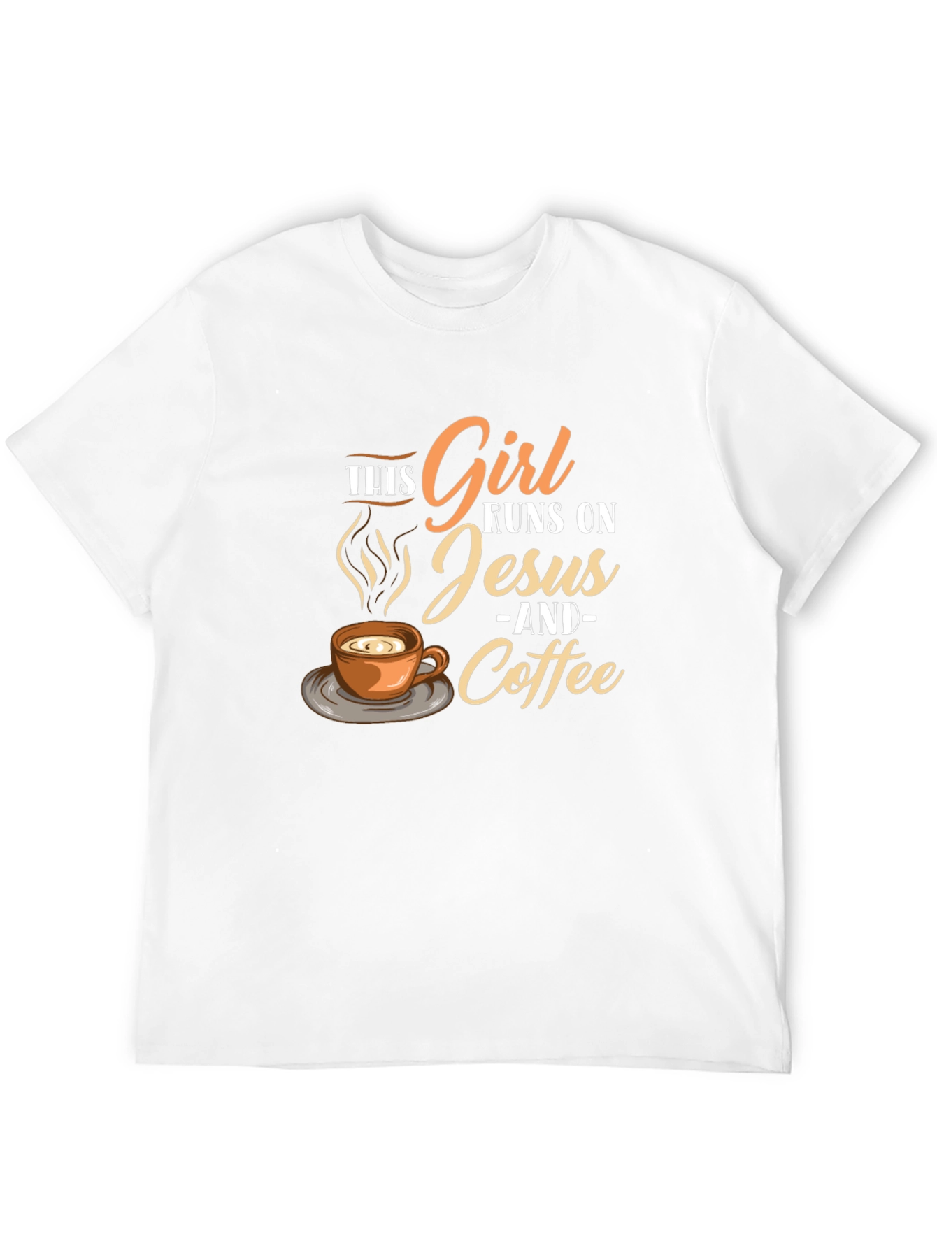 Girl Runs on Jesus and Coffee T-Shirt