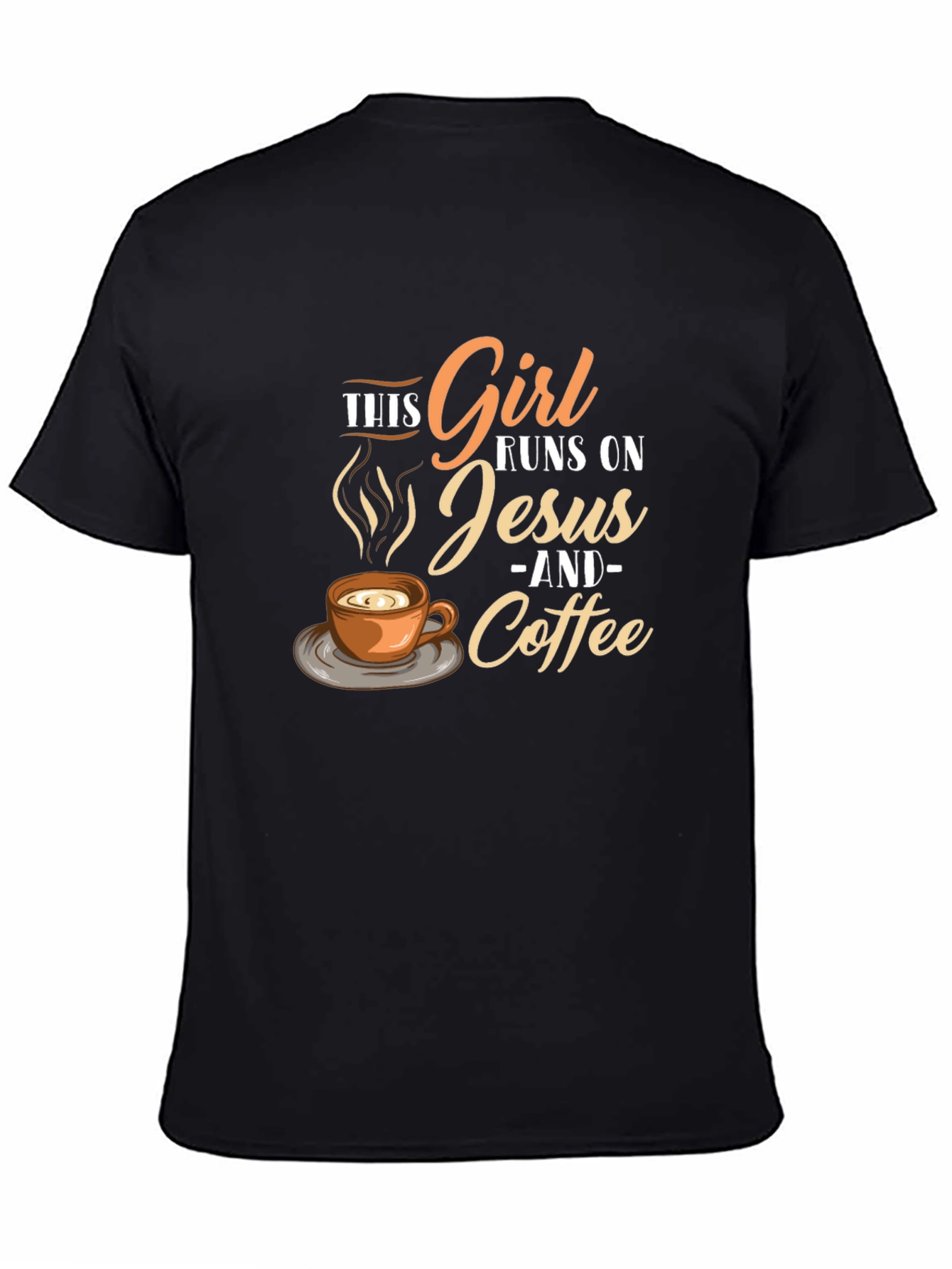 Girl Runs on Jesus and Coffee T-Shirt
