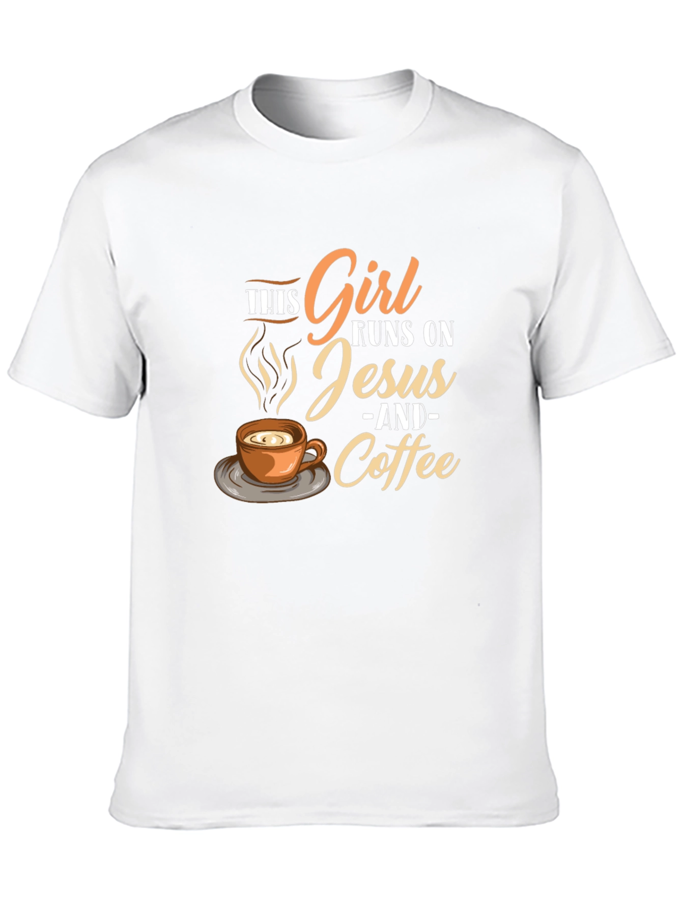 Girl Runs on Jesus and Coffee T-Shirt