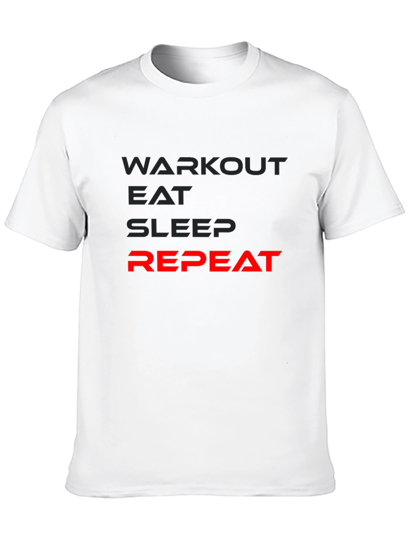 Workout Eat Sleep Repeat Mens T-Shirt