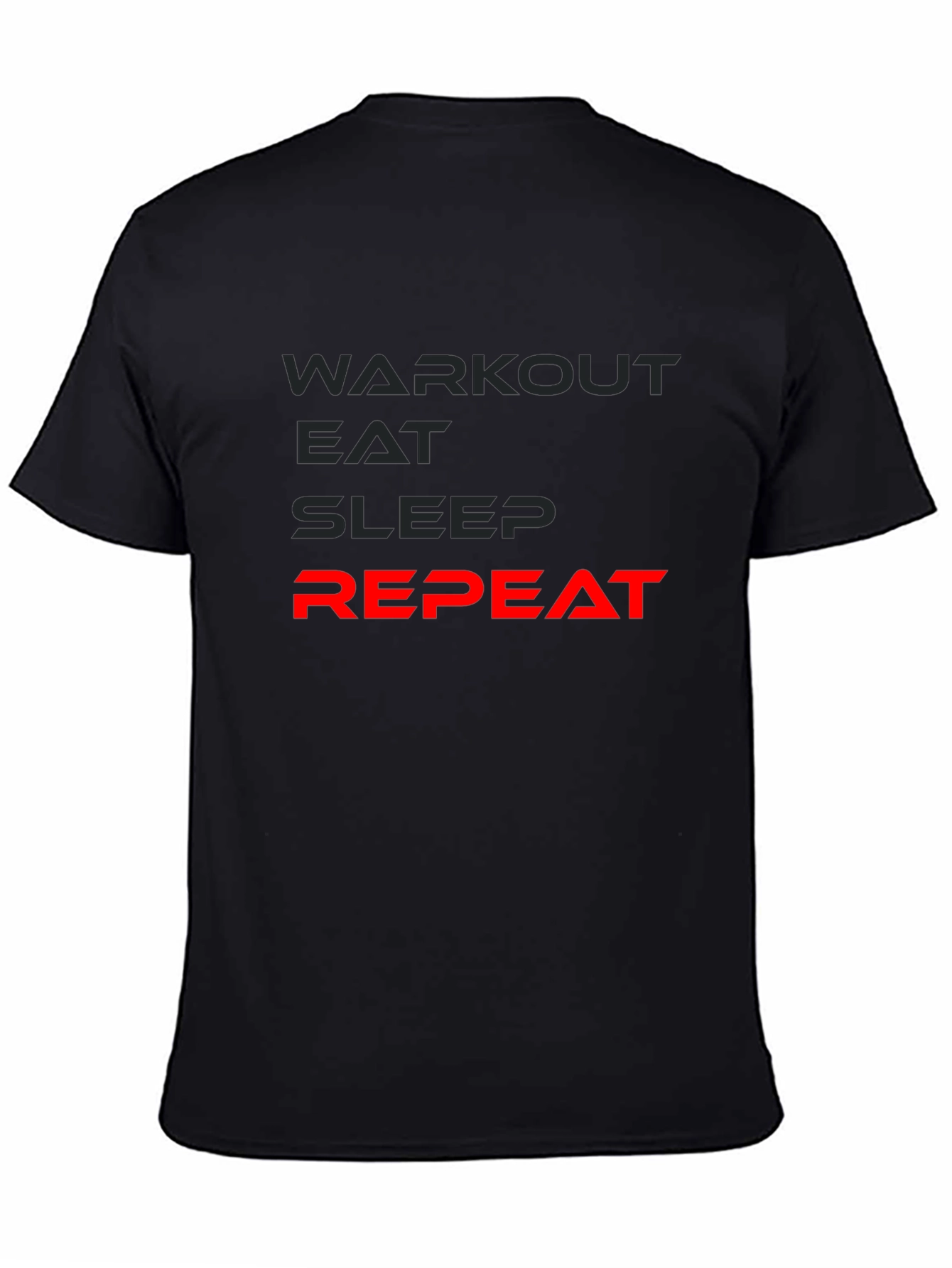 Workout Eat Sleep Repeat Mens T-Shirt