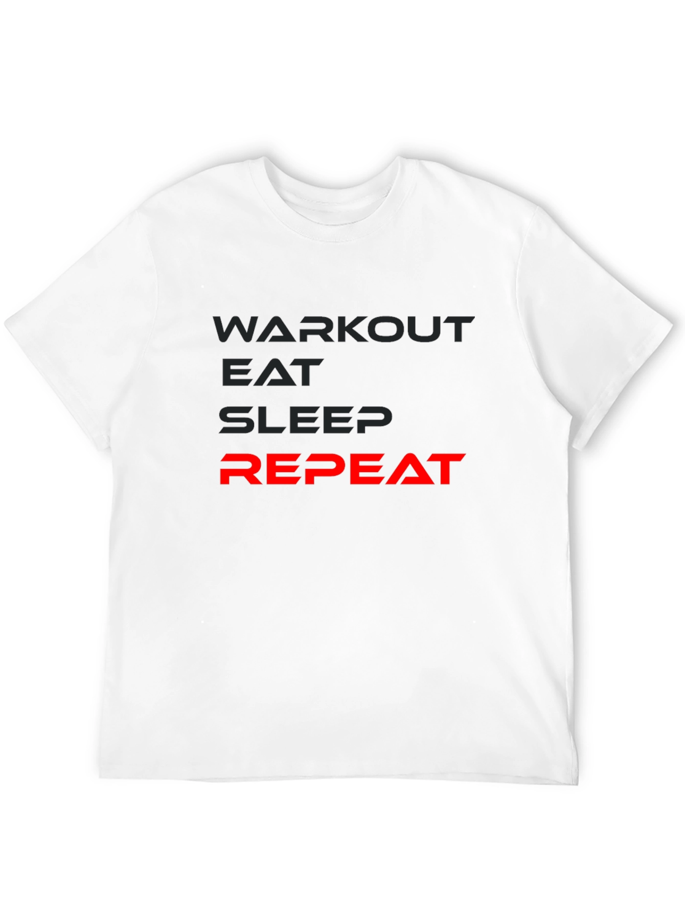 Workout Eat Sleep Repeat Mens T-Shirt