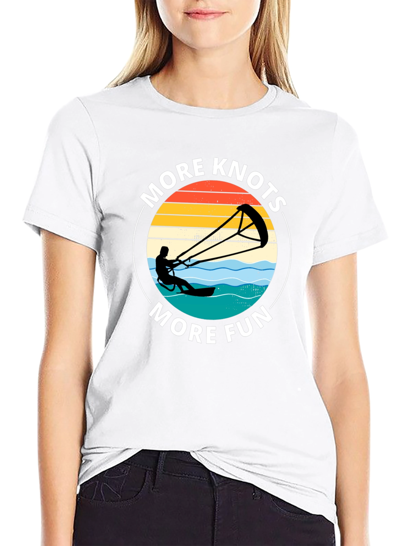 More Knots More Fun Kiteboarding T-Shirt