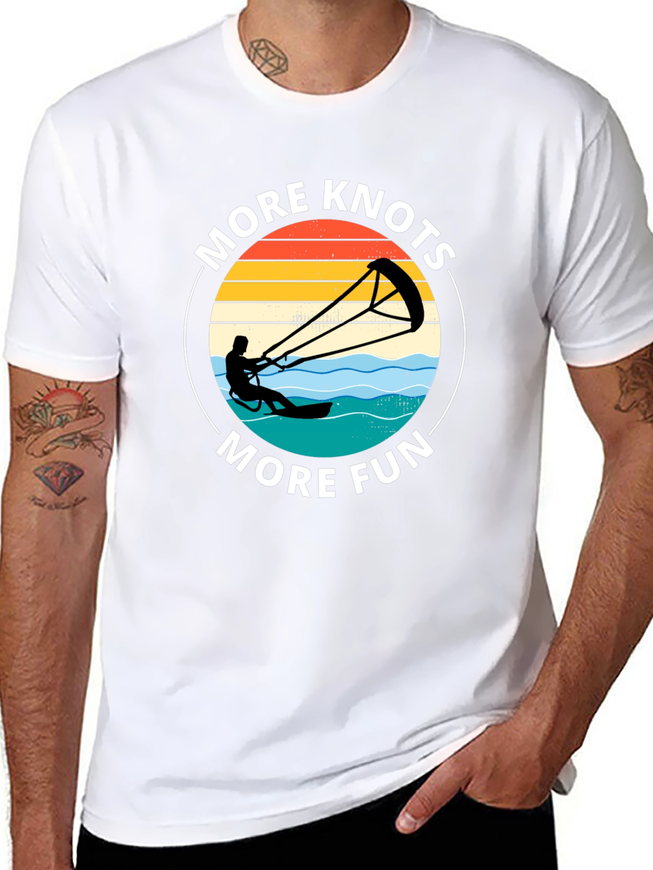 More Knots More Fun Kiteboarding T-Shirt