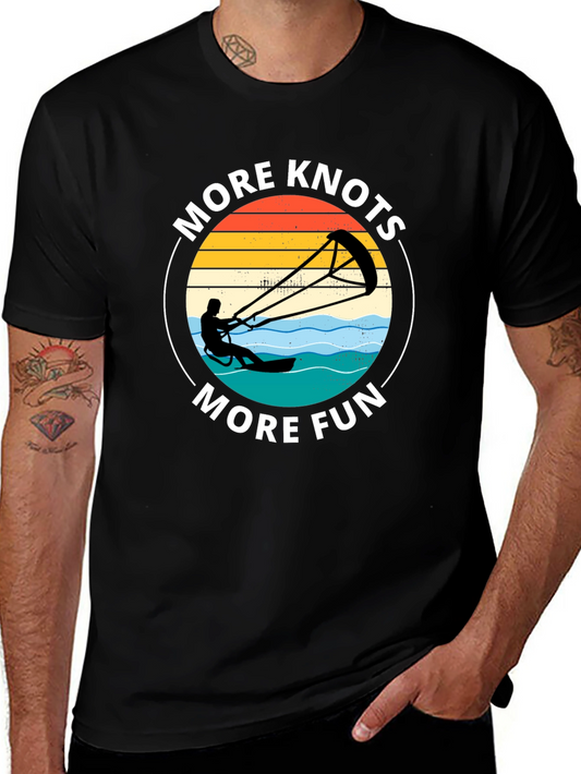 More Knots More Fun Kiteboarding T-Shirt