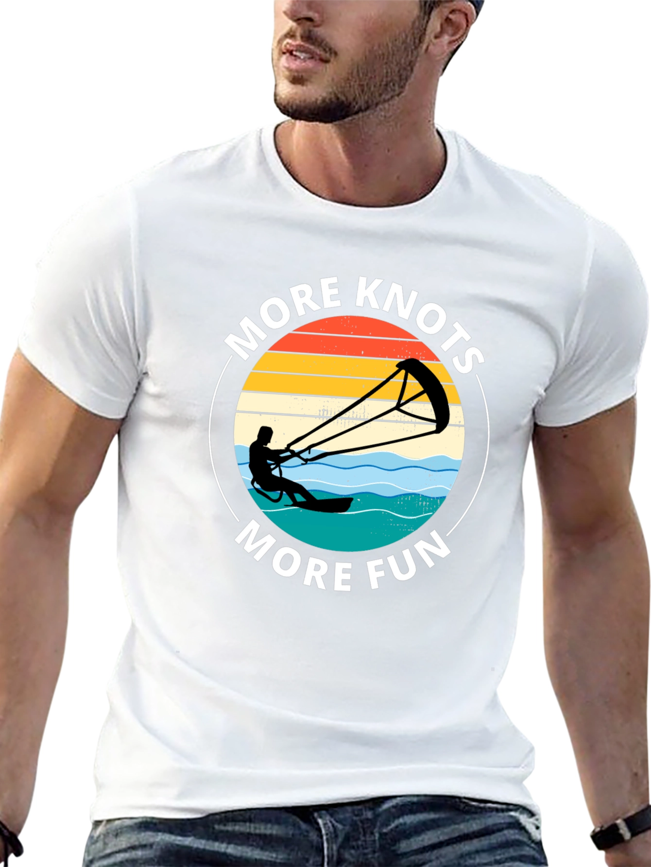 More Knots More Fun Kiteboarding T-Shirt