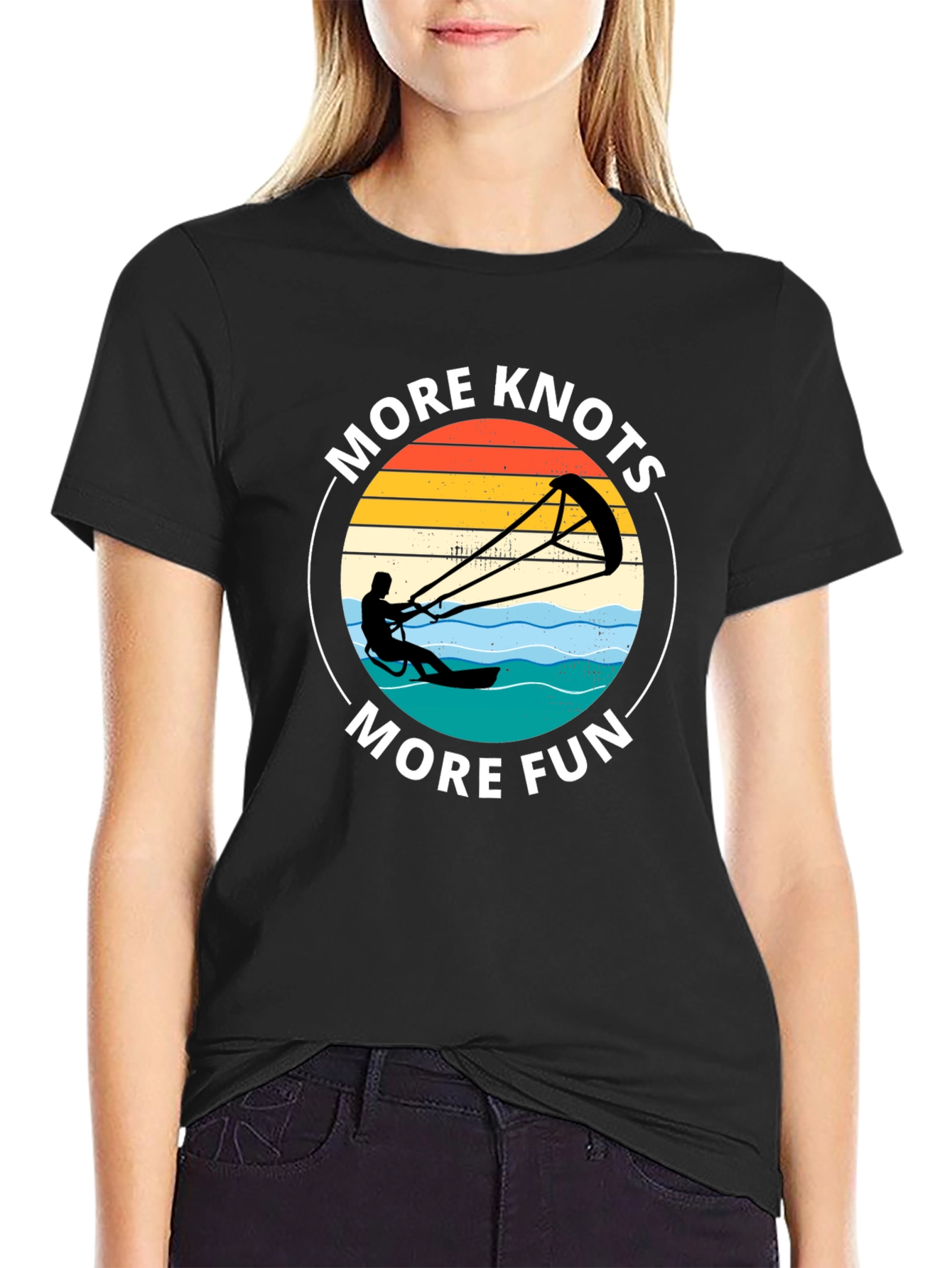 More Knots More Fun Kiteboarding T-Shirt