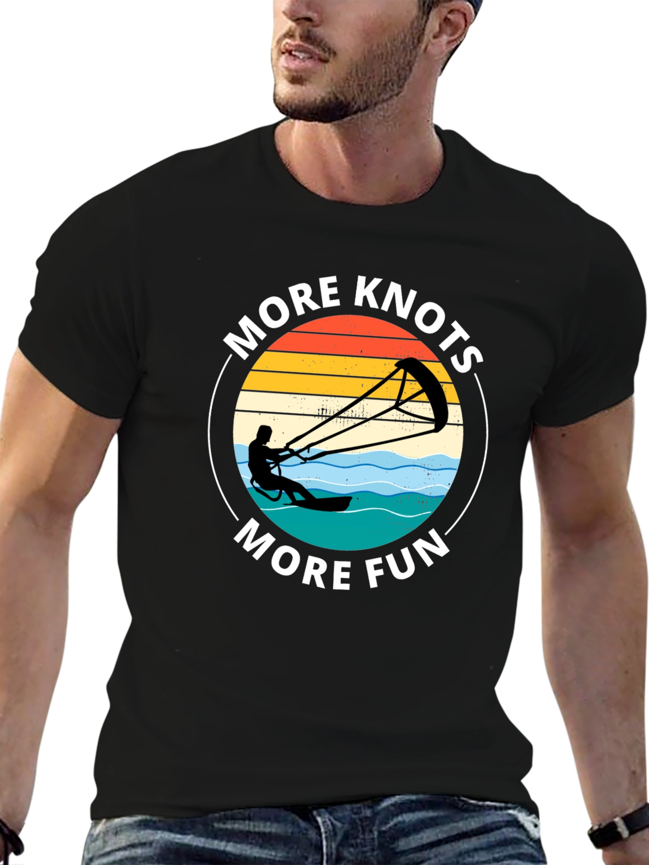 More Knots More Fun Kiteboarding T-Shirt