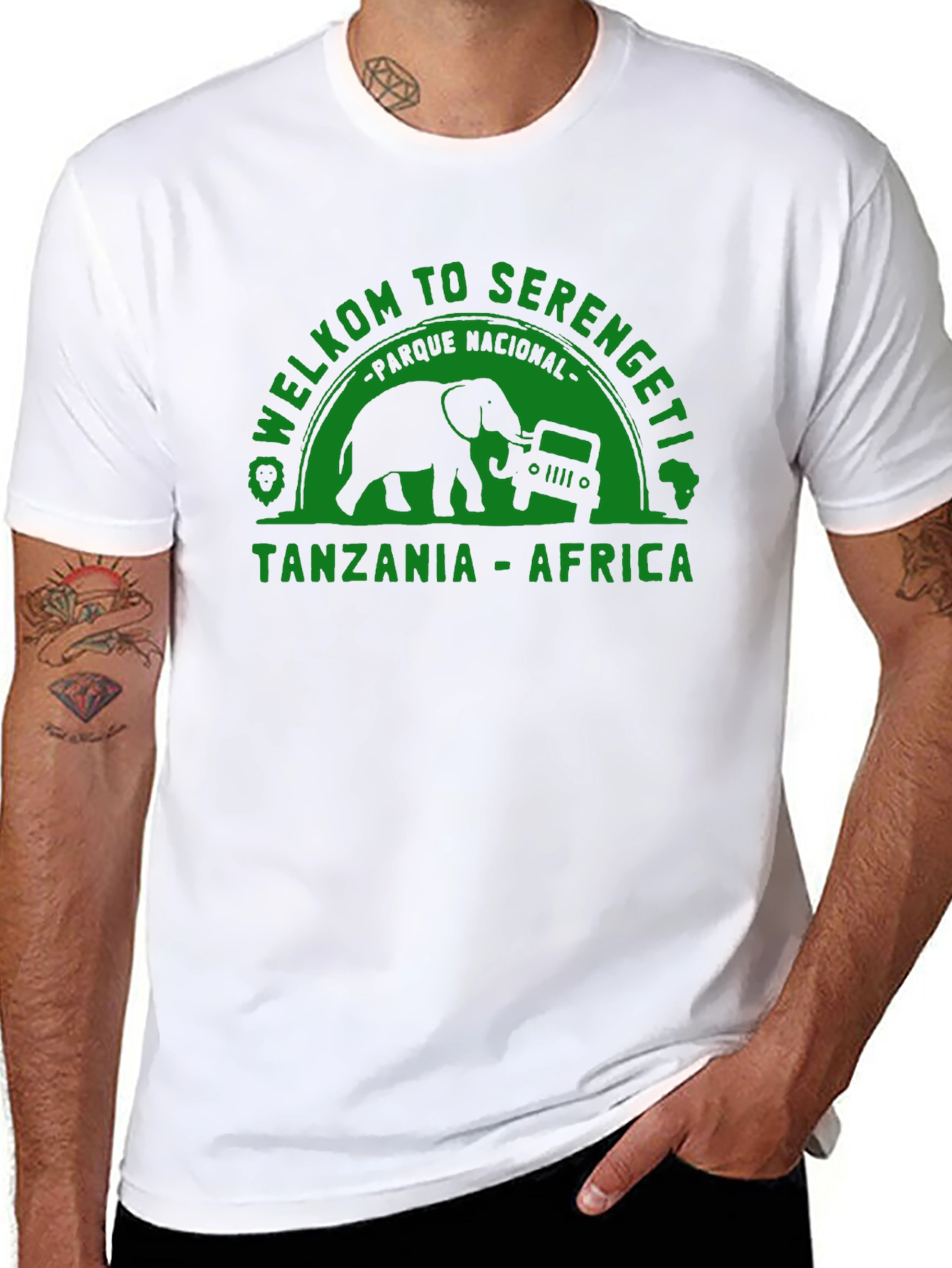 Welcome to Serengeti T-Shirt - Black