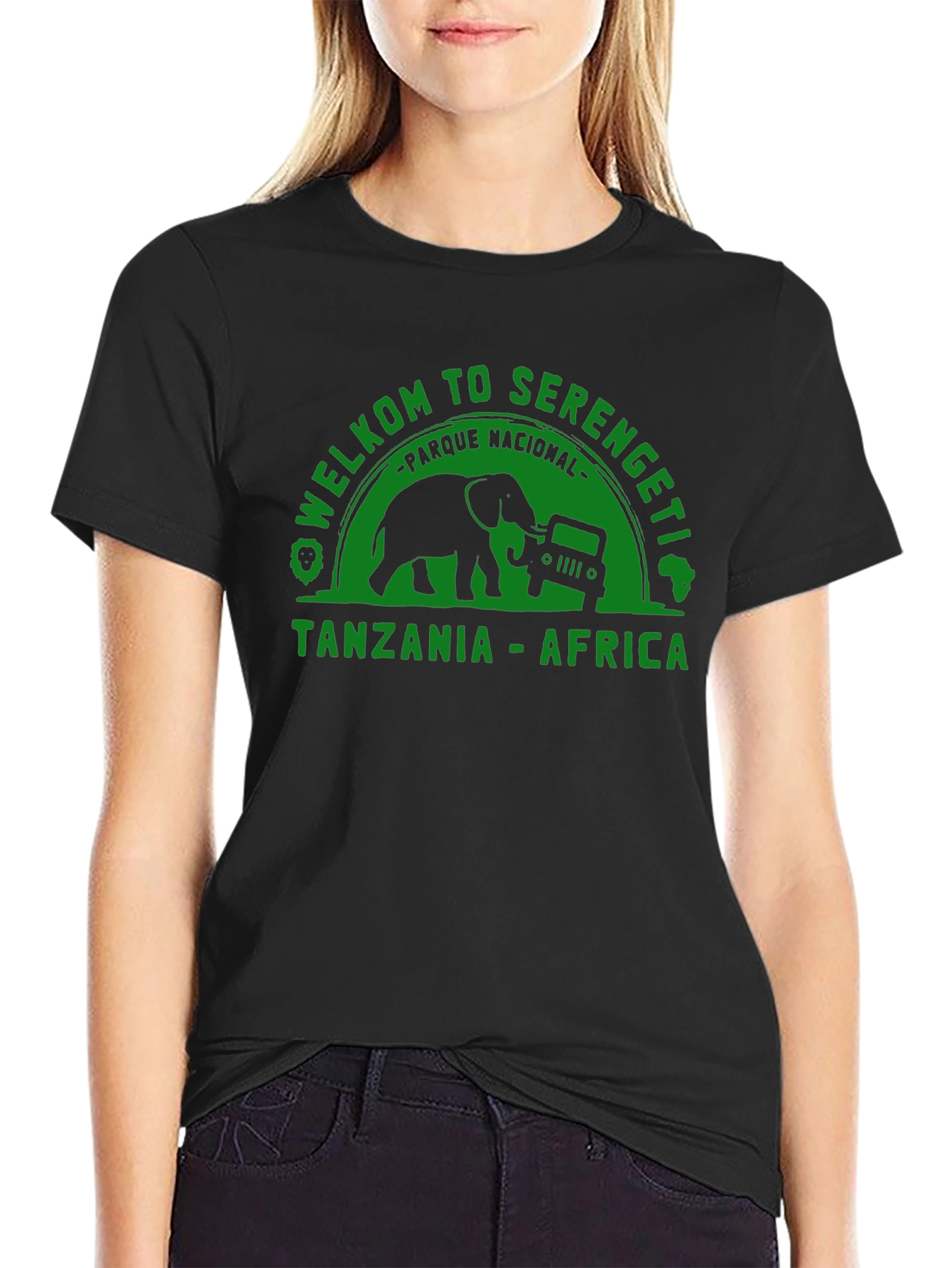 Welcome to Serengeti T-Shirt - Black
