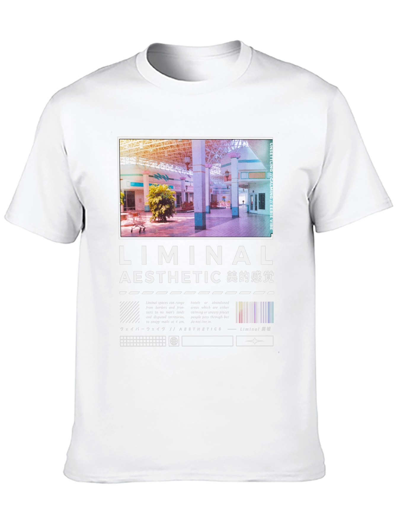 Liminal Aesthetic Graphic Tee - Unisex Black T-Shirt