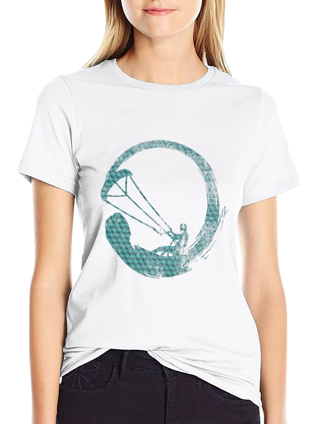 Kitesurfing Zen Circle Tee - Black