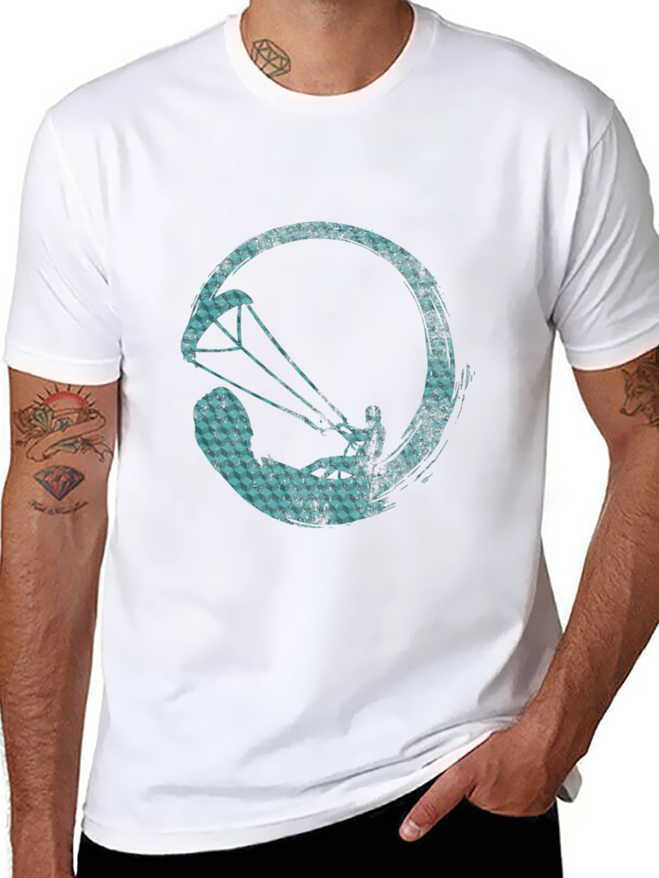 Kitesurfing Zen Circle Tee - Black