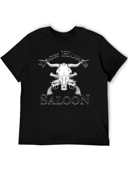 Iron Horse Saloon Graphic T-Shirt - Western Design