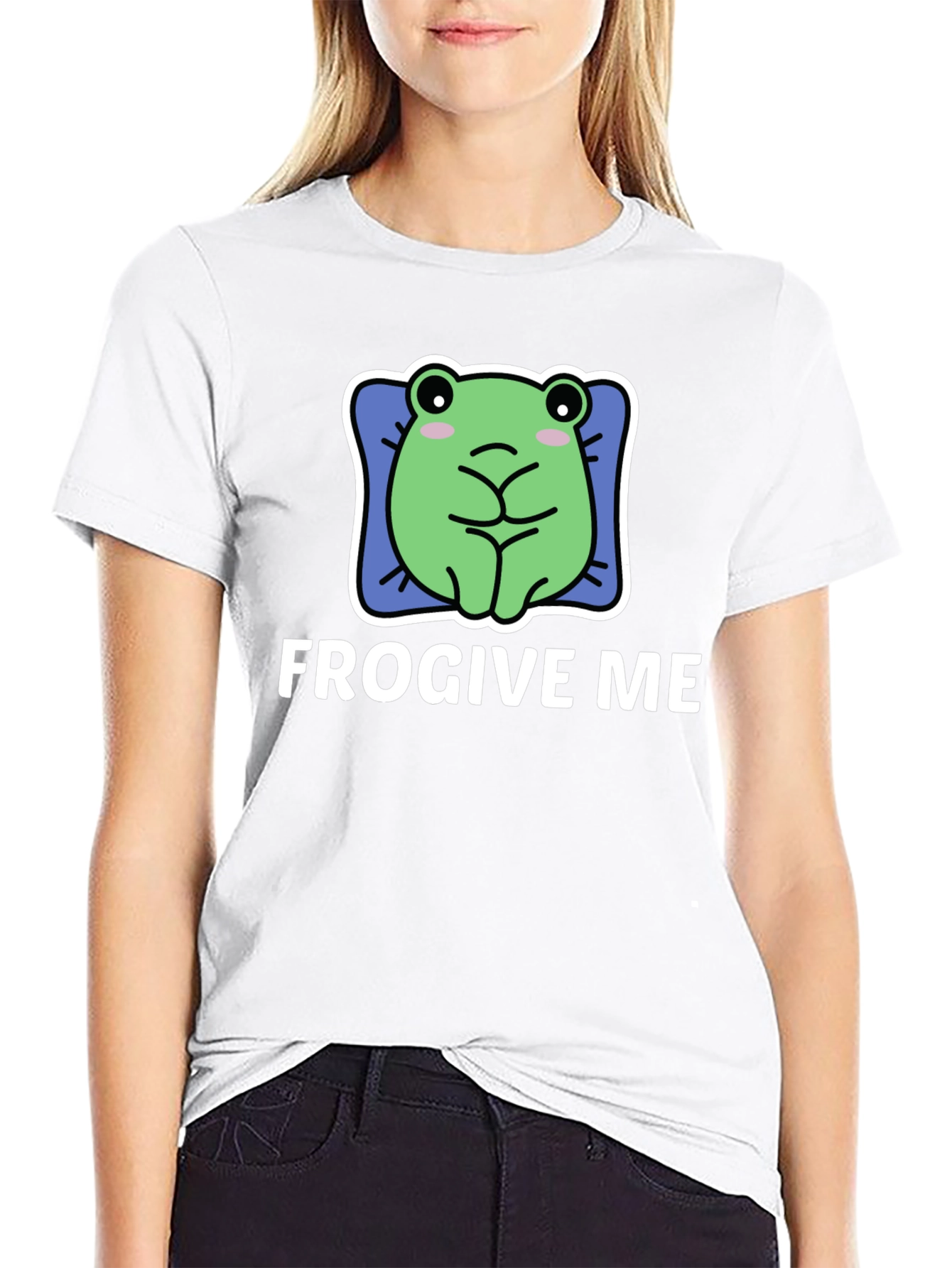 FROGIVE ME Funny Frog Graphic T-Shirt