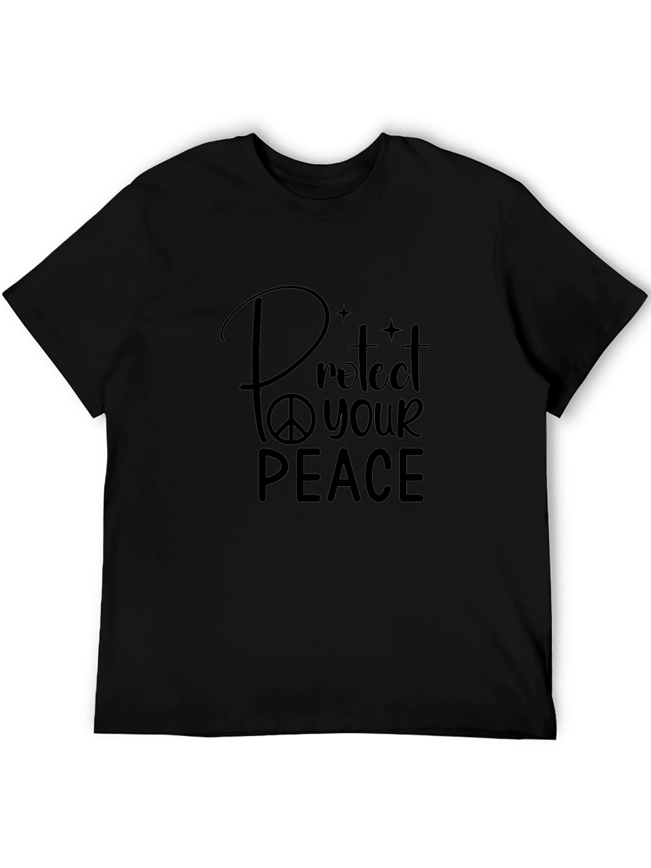 Protect Your Peace Graphic Tee - Black T-Shirt