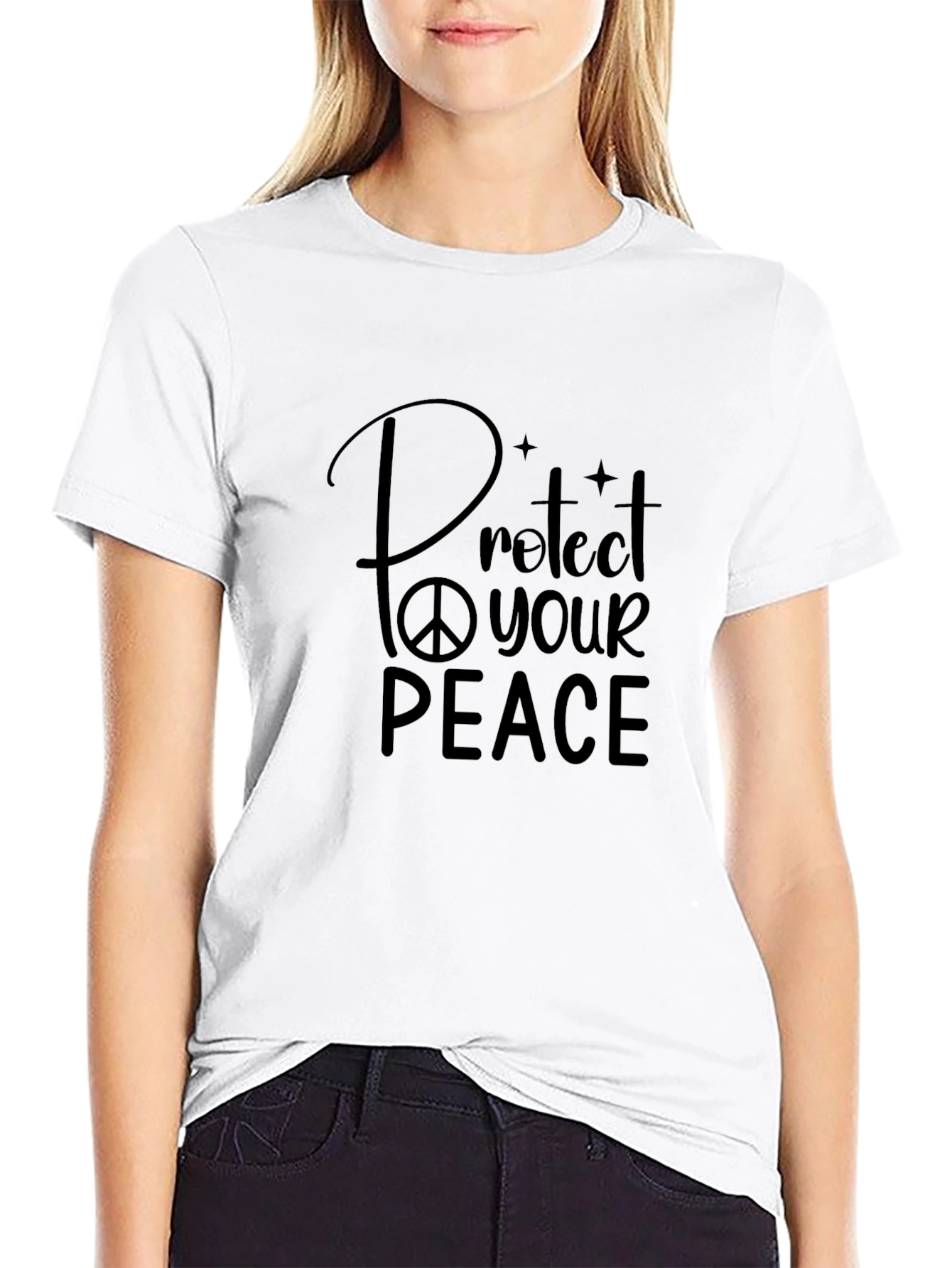 Protect Your Peace Graphic Tee - Black T-Shirt