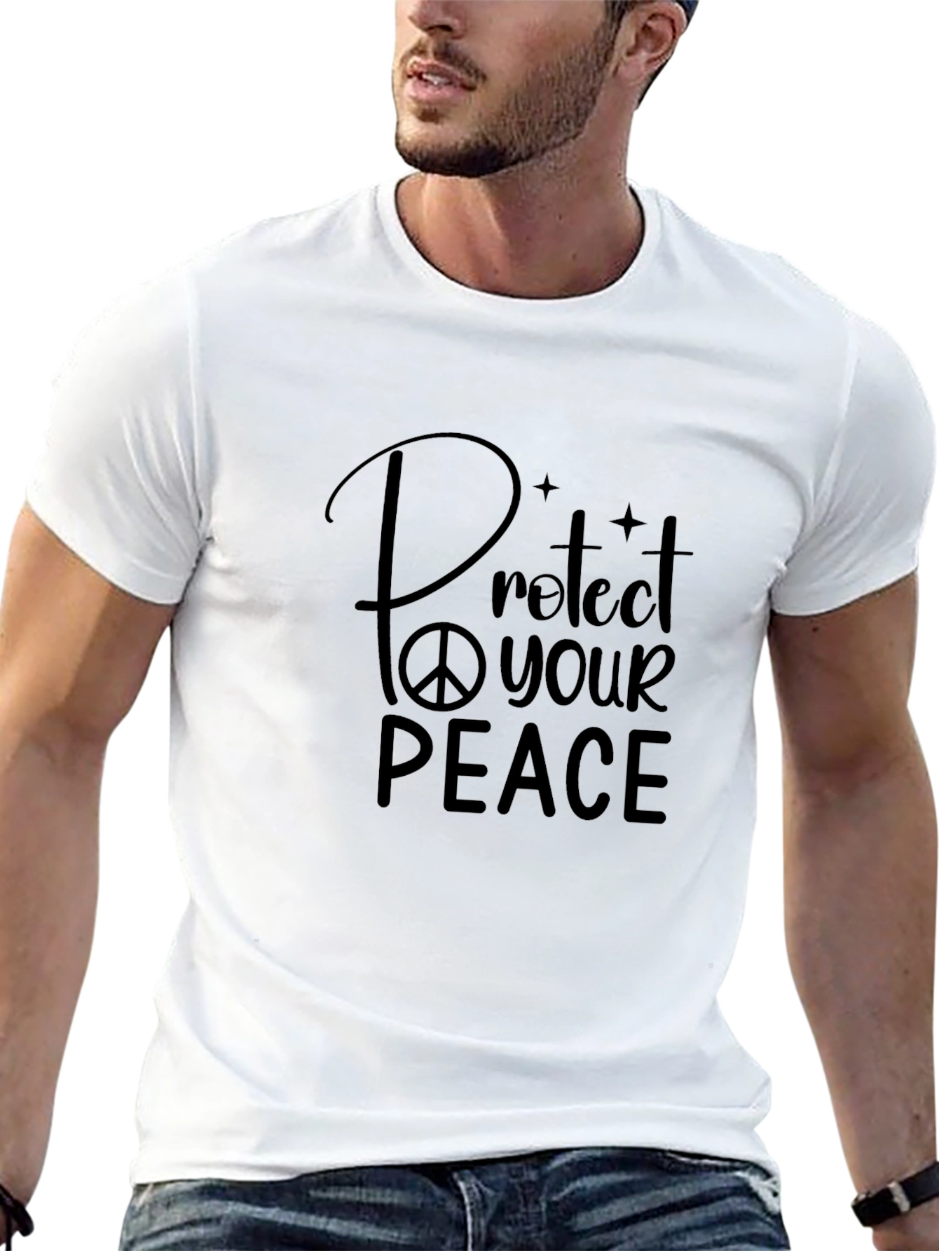 Protect Your Peace Graphic Tee - Black T-Shirt