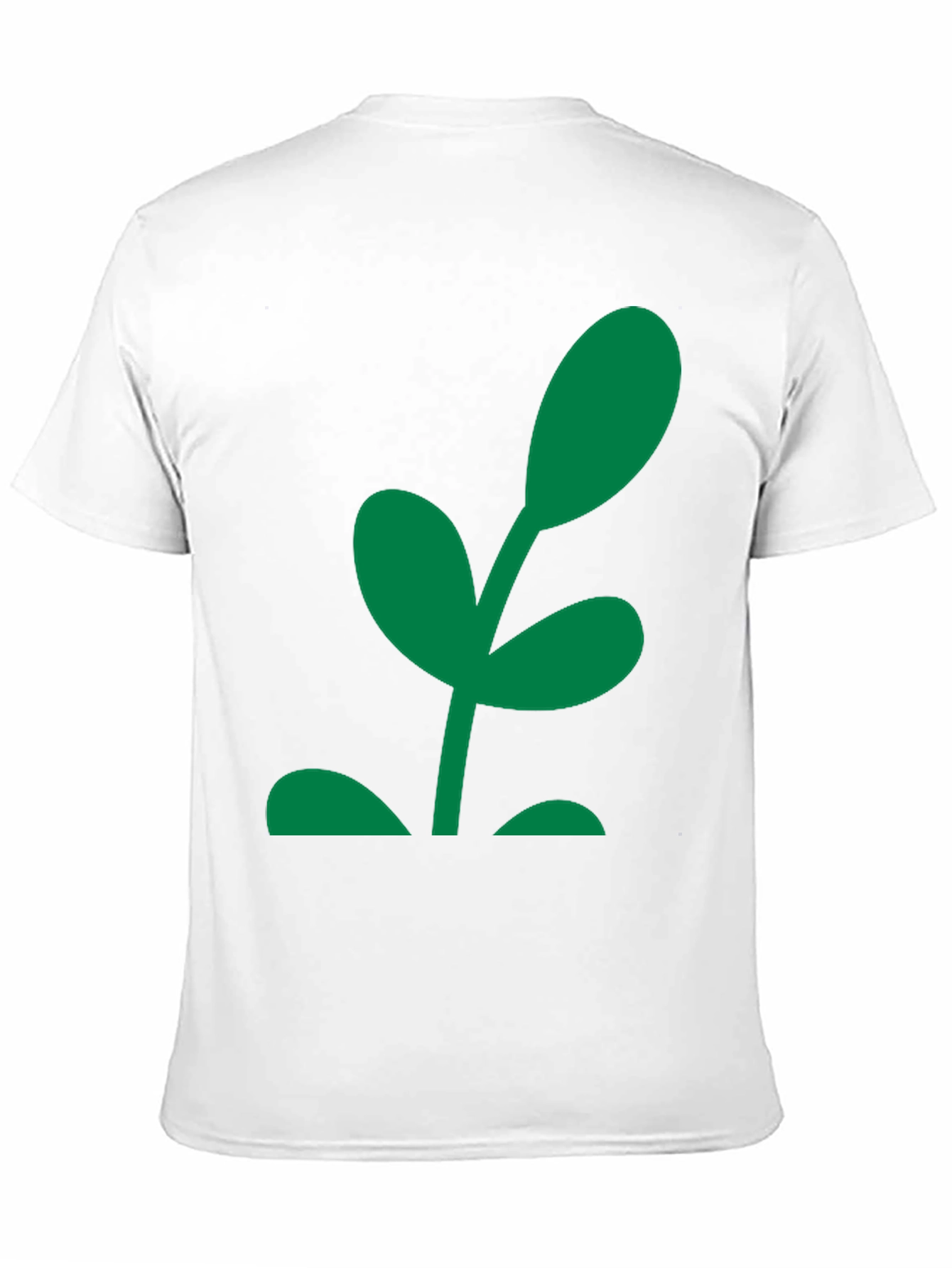 Green Sprout Graphic Black T-Shirt