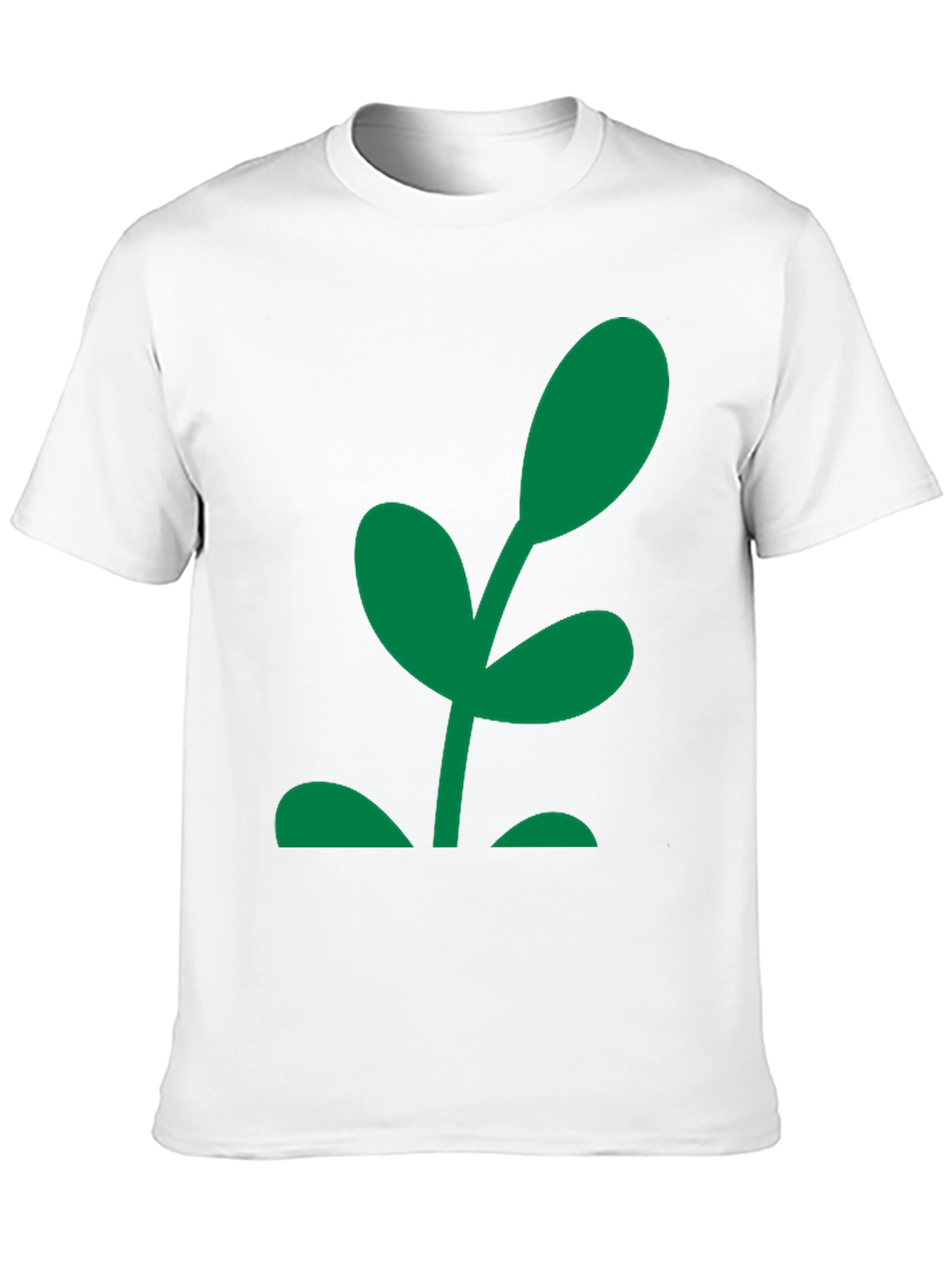 Green Sprout Graphic Black T-Shirt