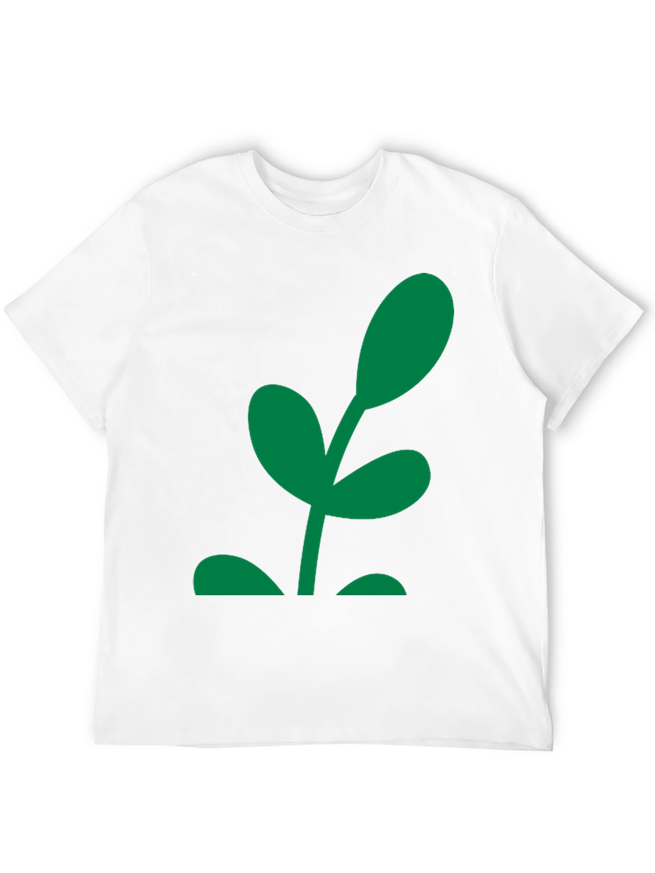 Green Sprout Graphic Black T-Shirt