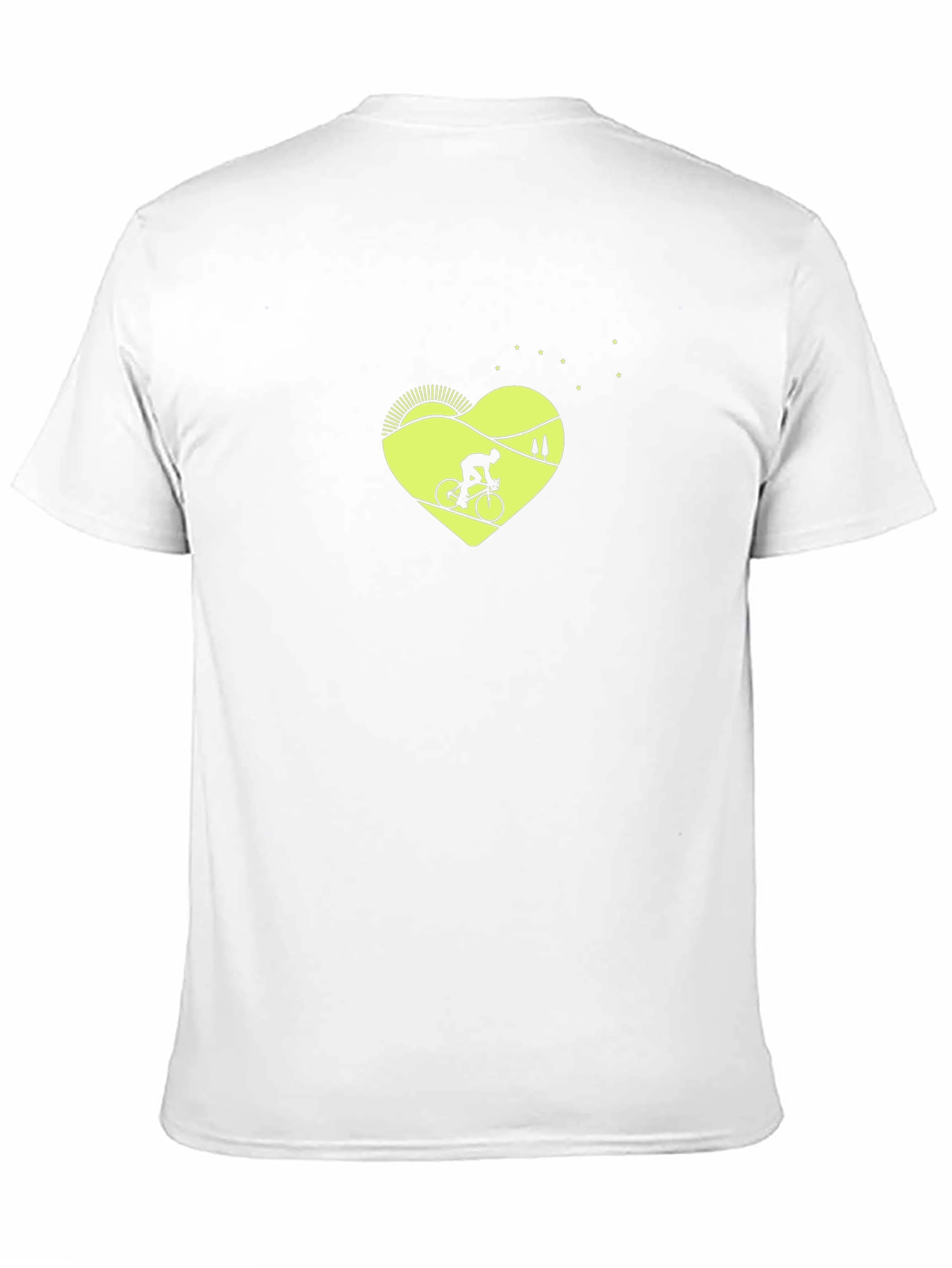 Cycling Heart T-Shirt - Mountain Bike Design
