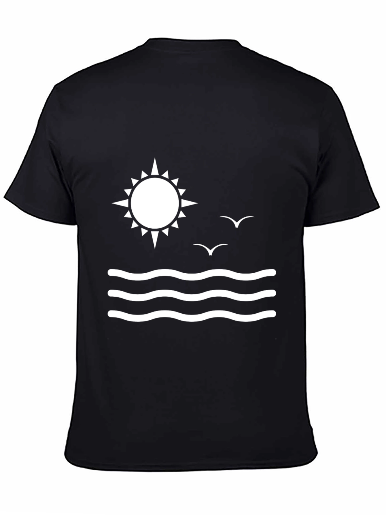 Summer Vibes Black T-Shirt