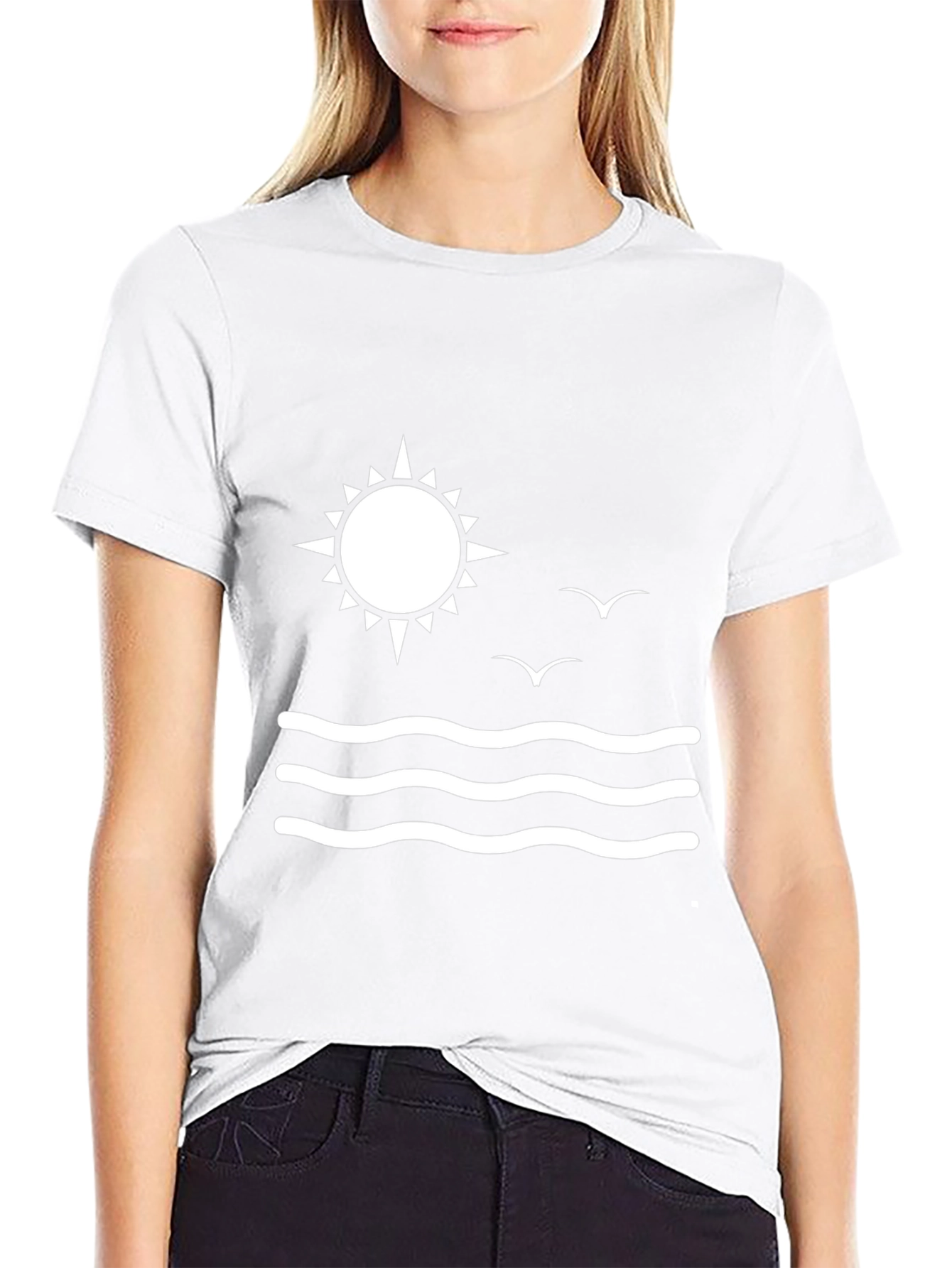 Summer Vibes Black T-Shirt