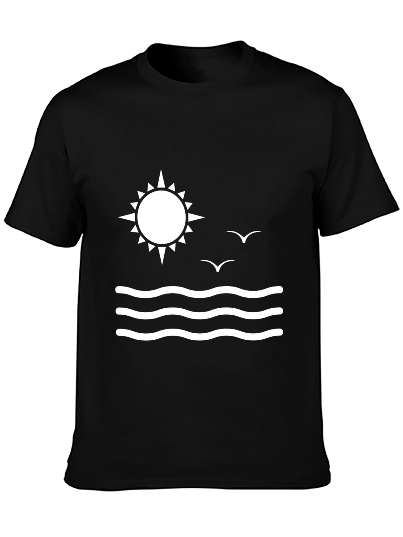 Summer Vibes Black T-Shirt