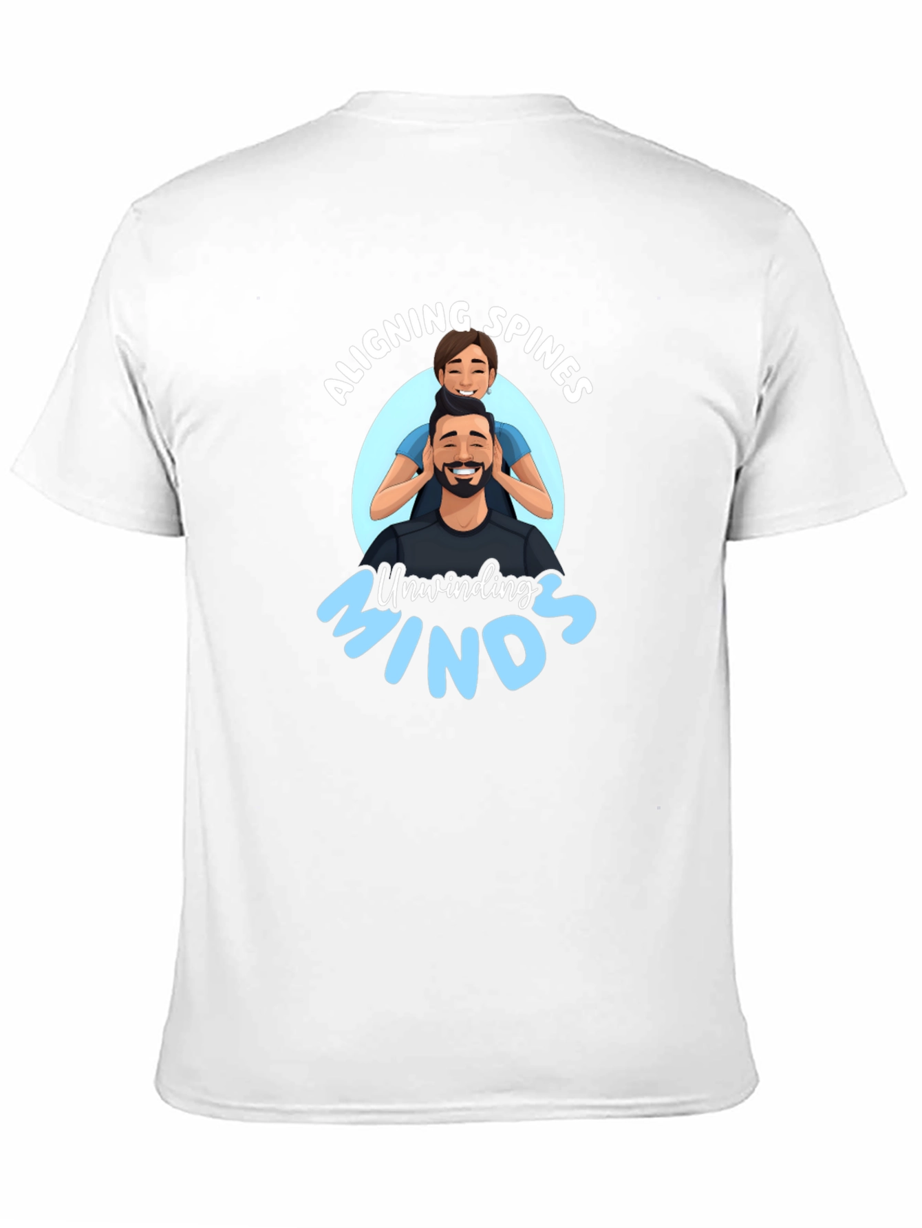 Aligning Spines Unwinding Minds Black T-Shirt