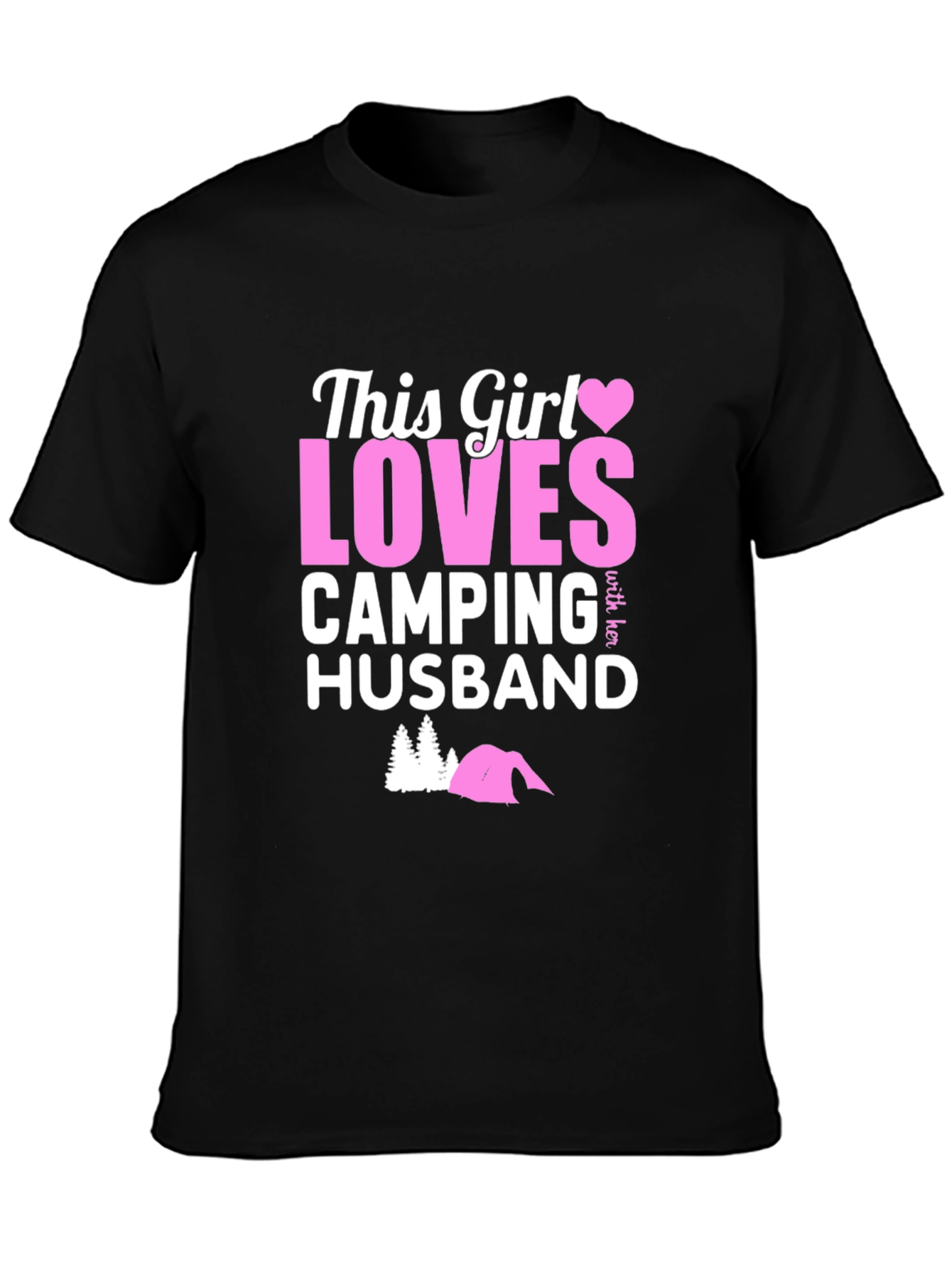 This Girl Loves Camping Husband T-Shirt