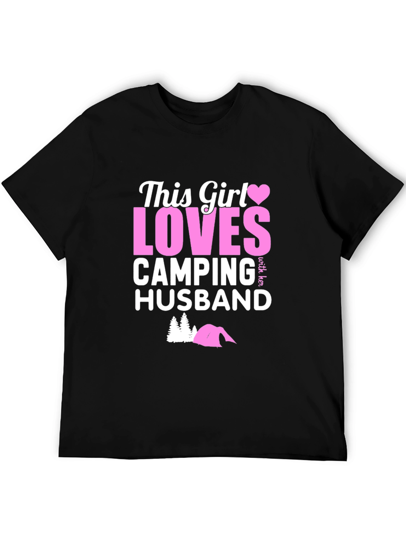 This Girl Loves Camping Husband T-Shirt