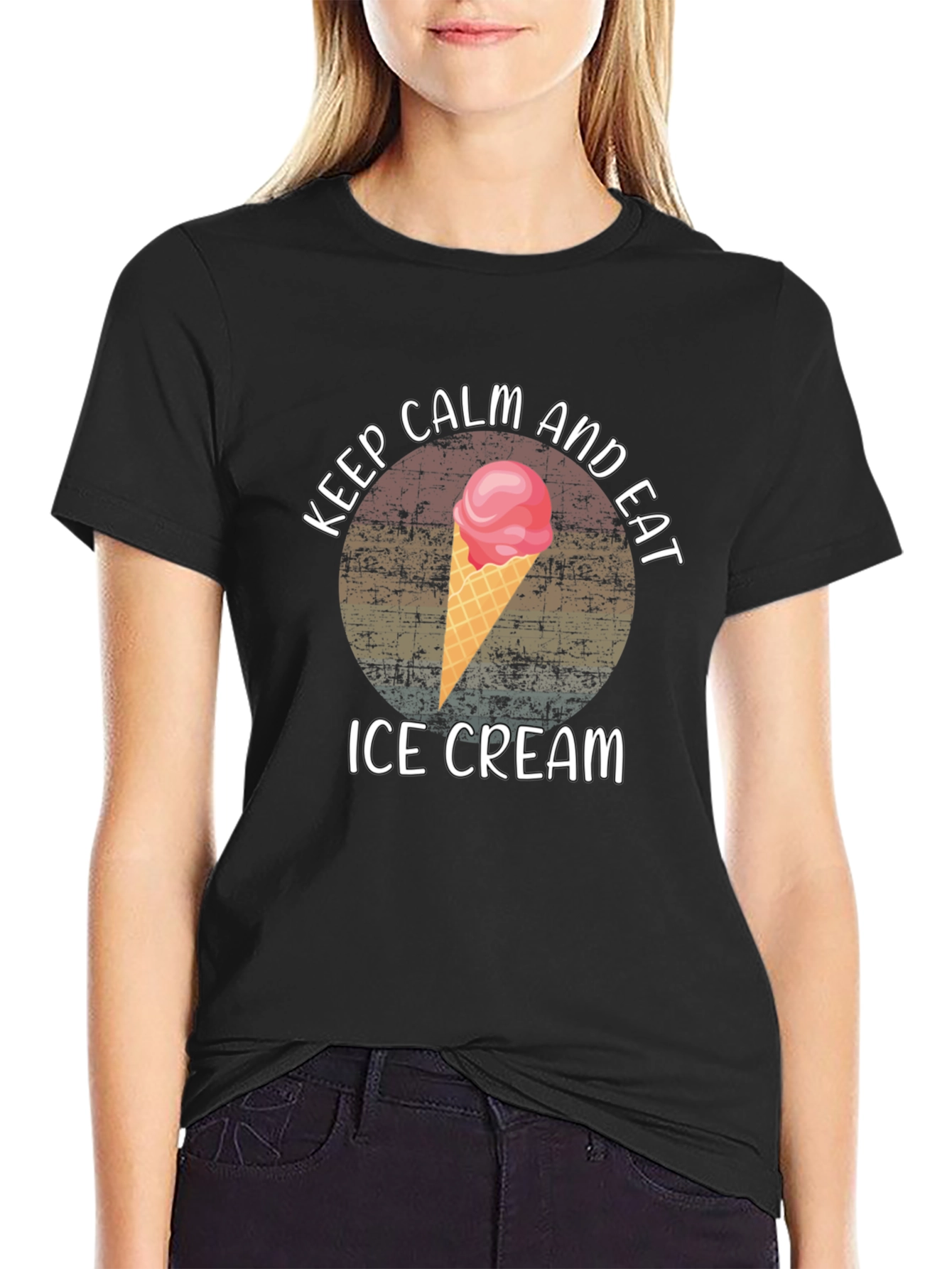 Keep Calm and Eat Ice Cream T-Shirt