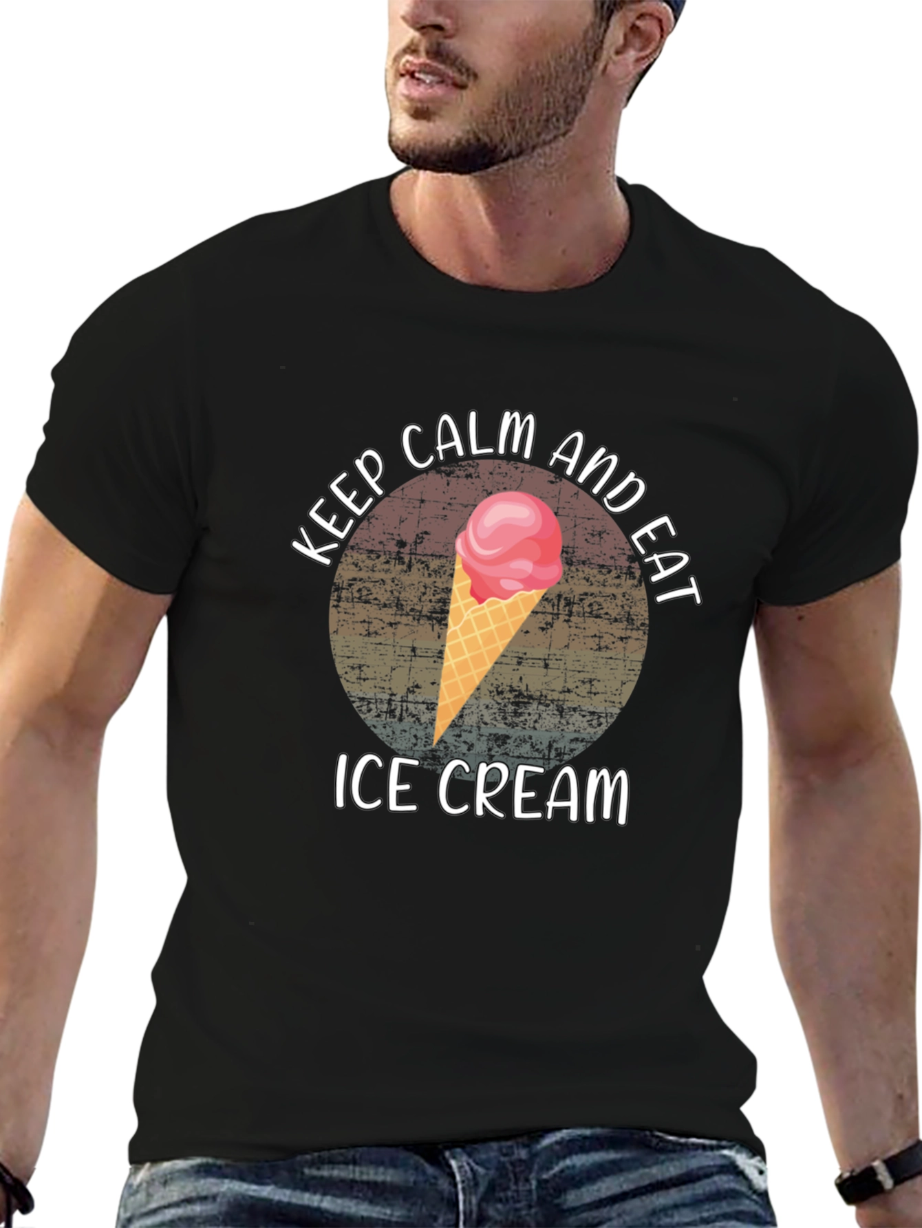 Keep Calm and Eat Ice Cream T-Shirt