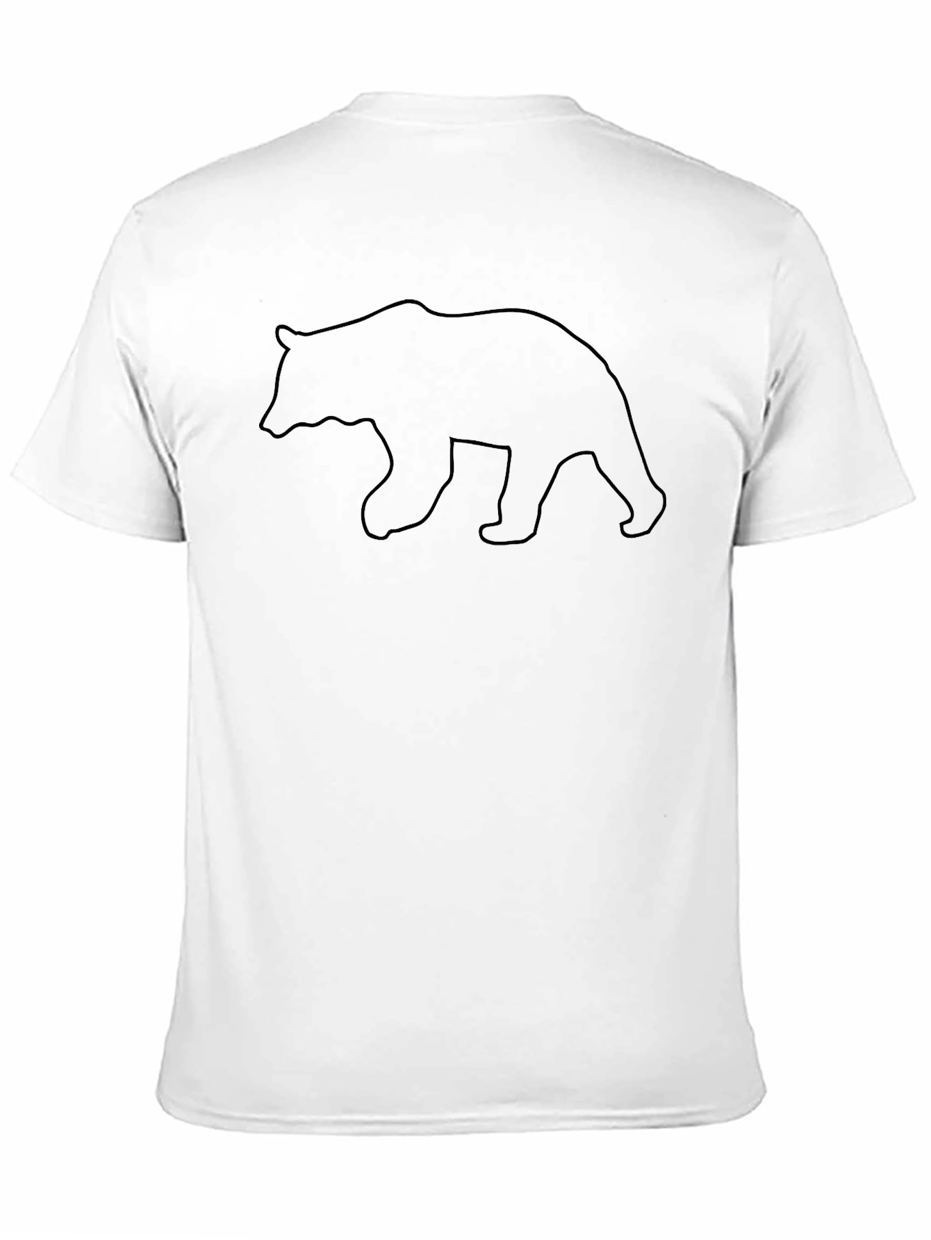 Bear Graphic Tee - Black Cotton T-Shirt