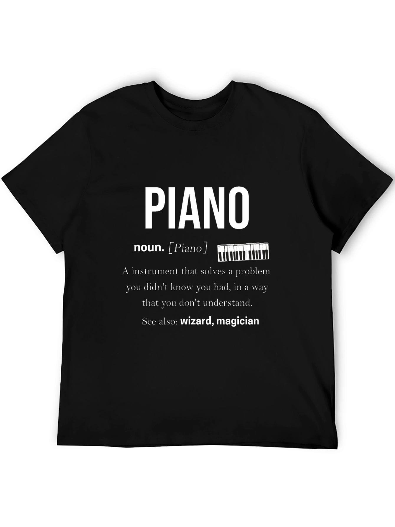 Piano Definition Graphic T-Shirt Musician Gift