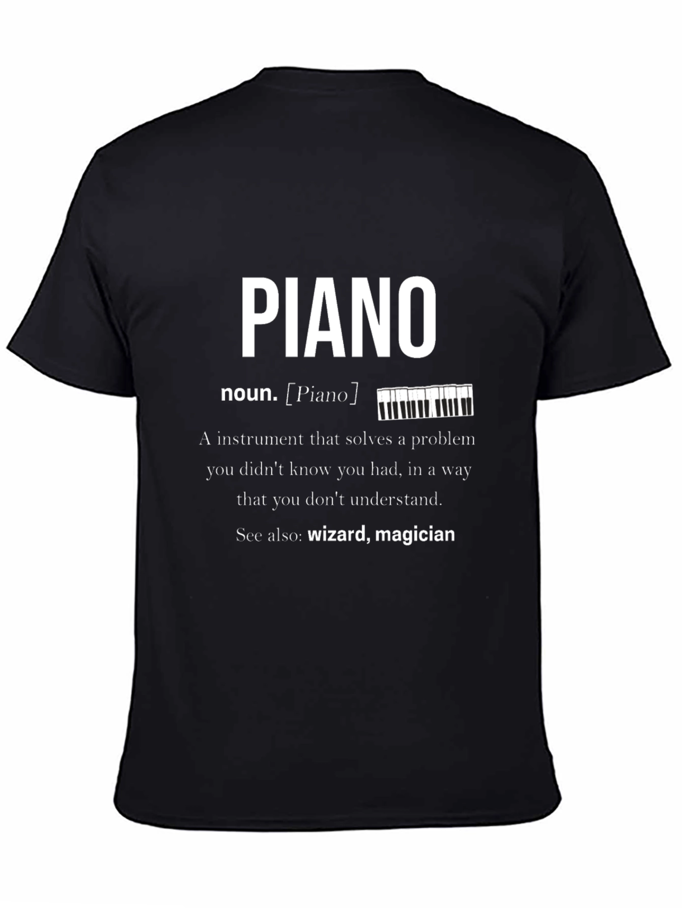 Piano Definition Graphic T-Shirt Musician Gift