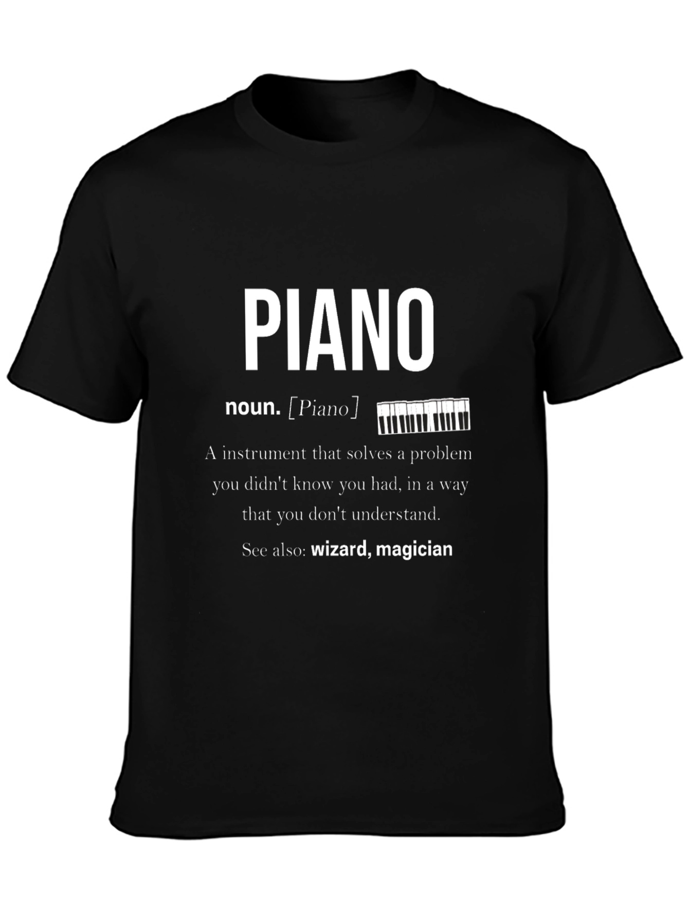Piano Definition Graphic T-Shirt Musician Gift