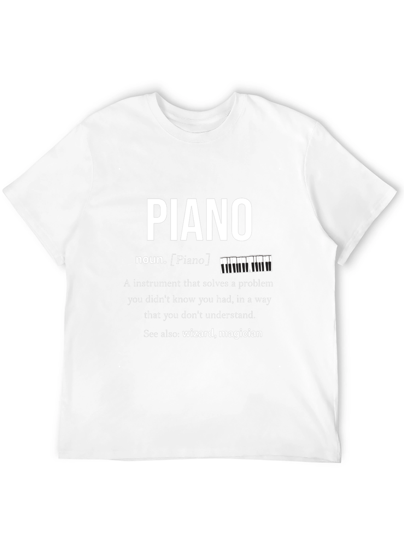 Piano Definition Graphic T-Shirt Musician Gift