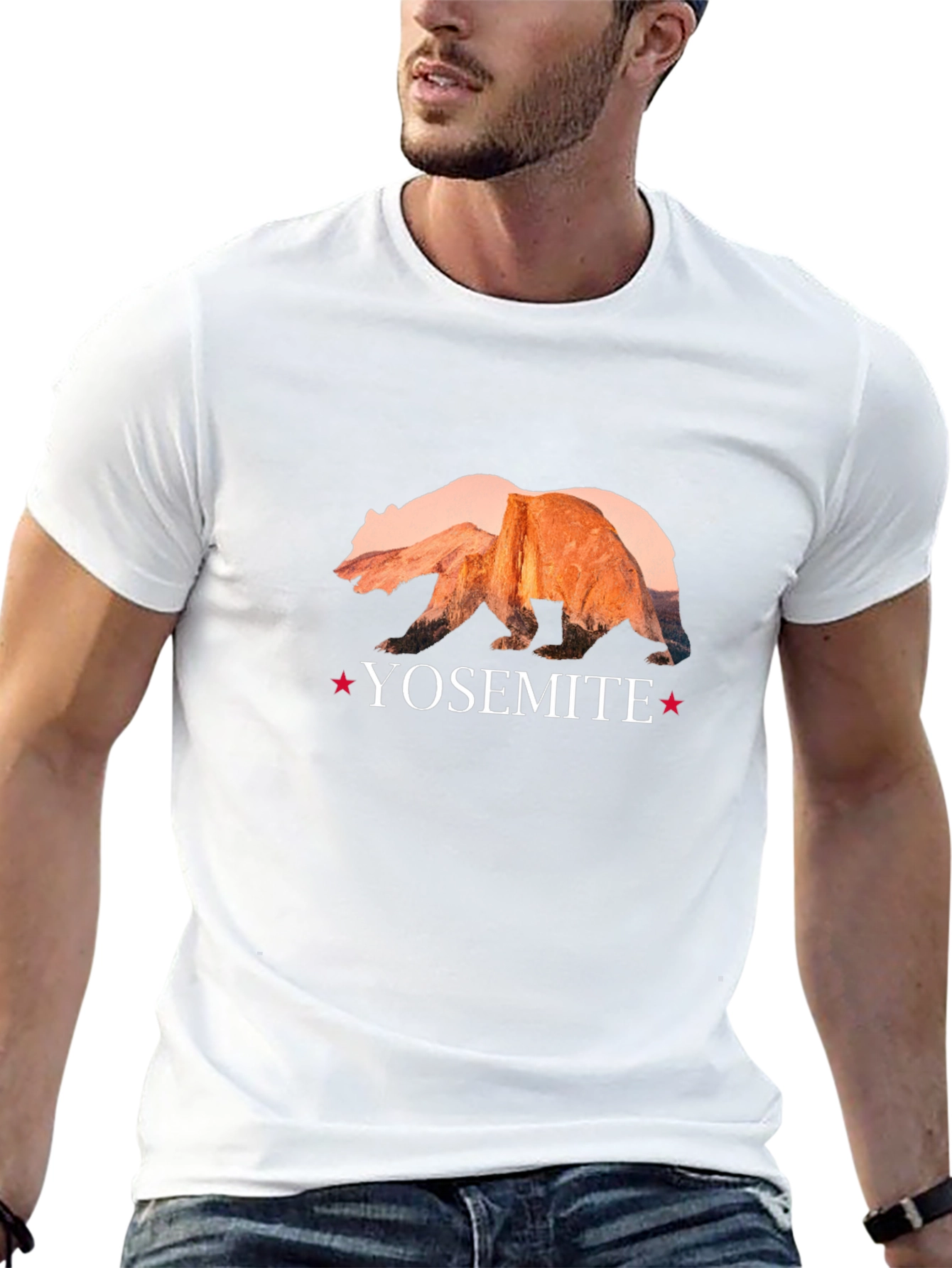 Yosemite Bear Graphic Tee - Nature Inspired Design