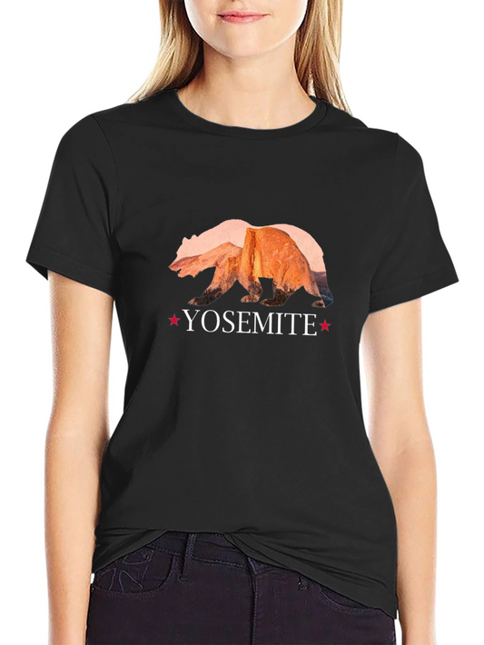 Yosemite Bear Graphic Tee - Nature Inspired Design