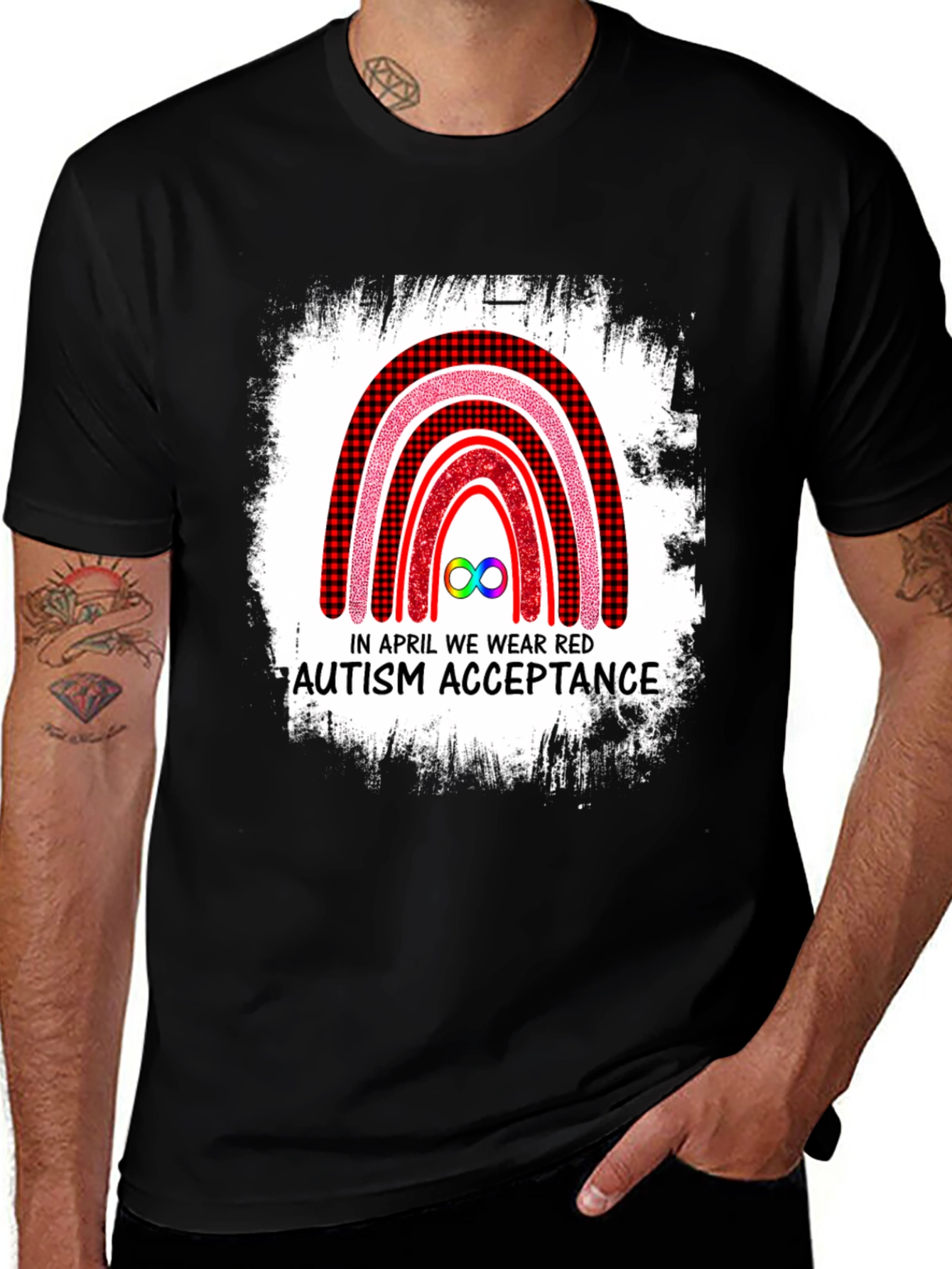 Autism Acceptance Rainbow T-Shirt