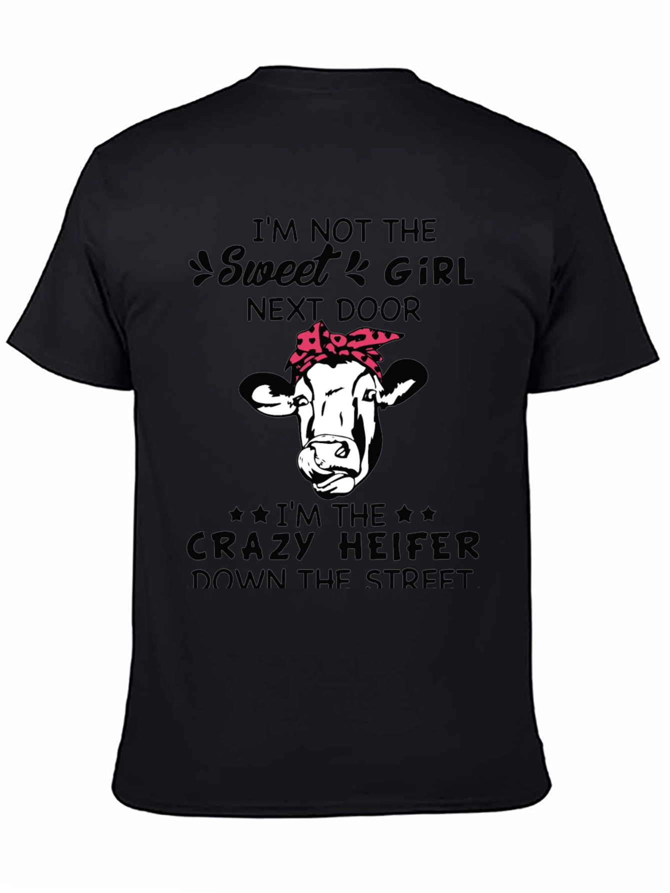 Crazy Heifer Graphic Tee - Funny Cow T-Shirt